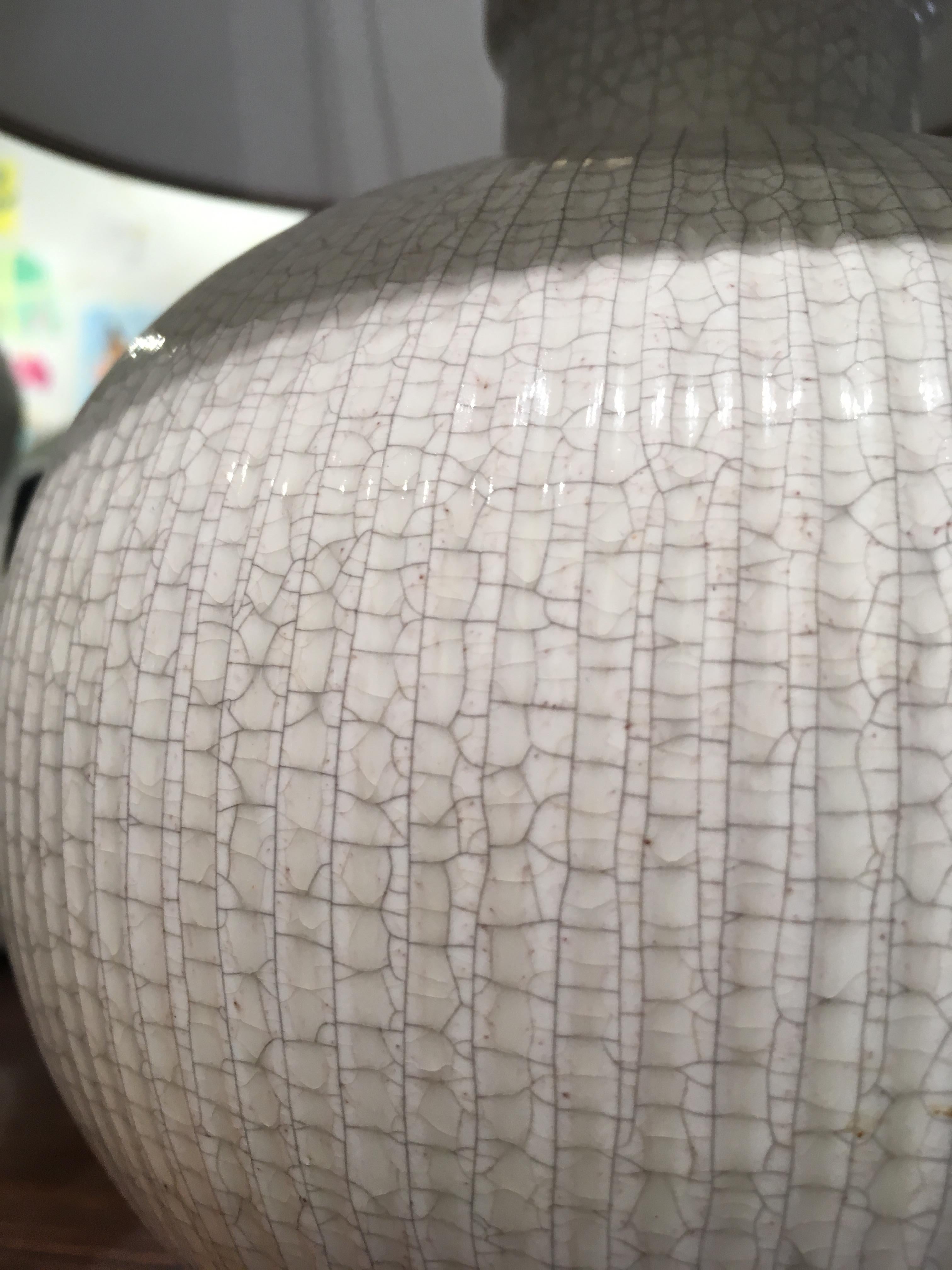 Early 20th Century Ceramic Table Lamp by Jacques Adnet
