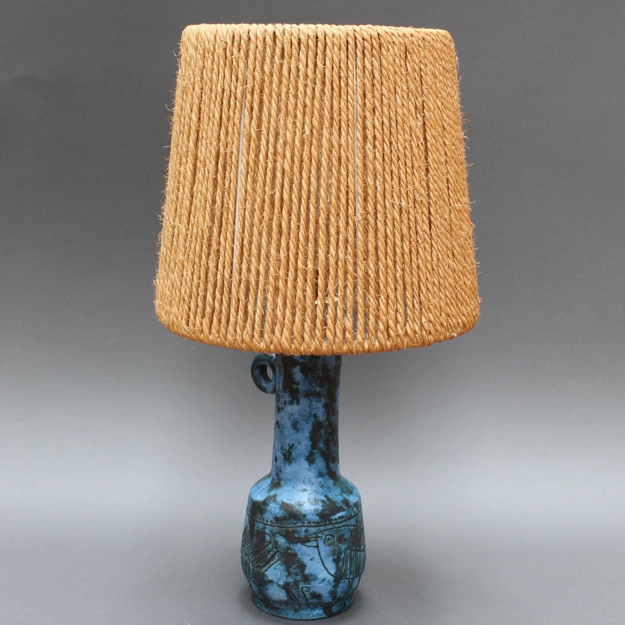 French Ceramic Table Lamp by Jacques Blin, circa 1950s