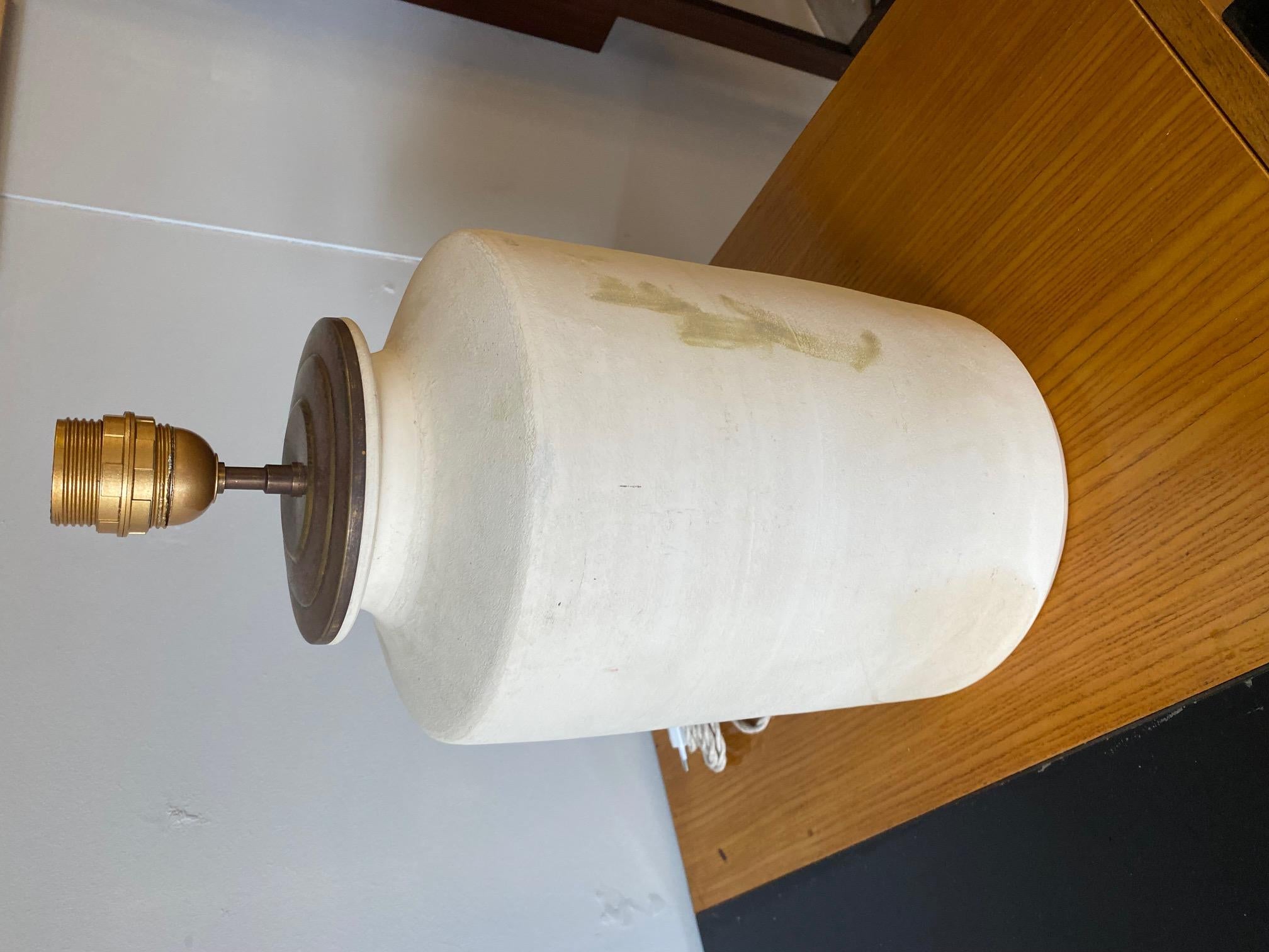 Milieu du XXe siècle Lampe de bureau en céramique de Jacques Blin, France, années 1950 en vente