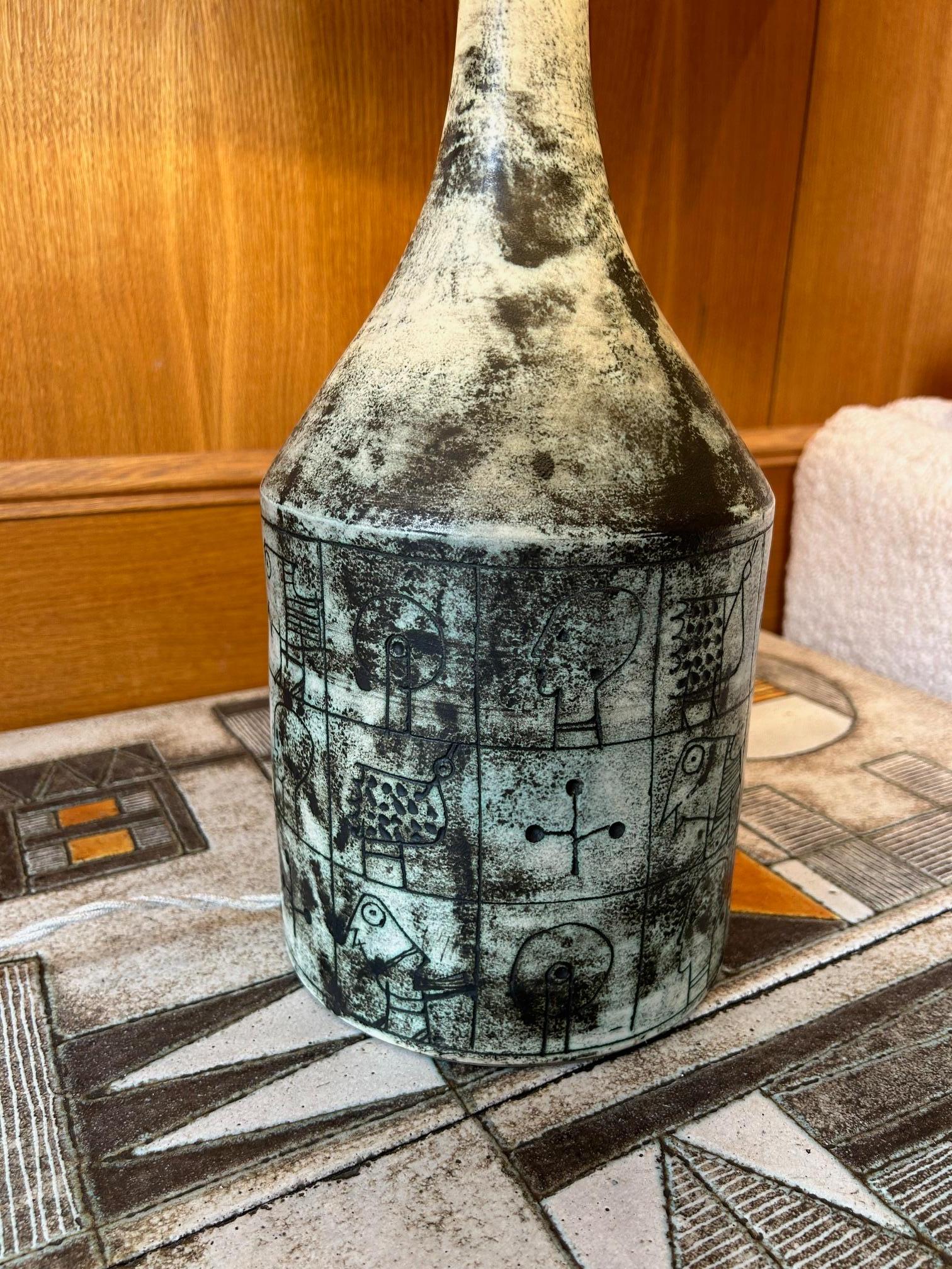 Francese Lampada da tavolo in ceramica di Jacques Blin, Francia, anni '60 in vendita