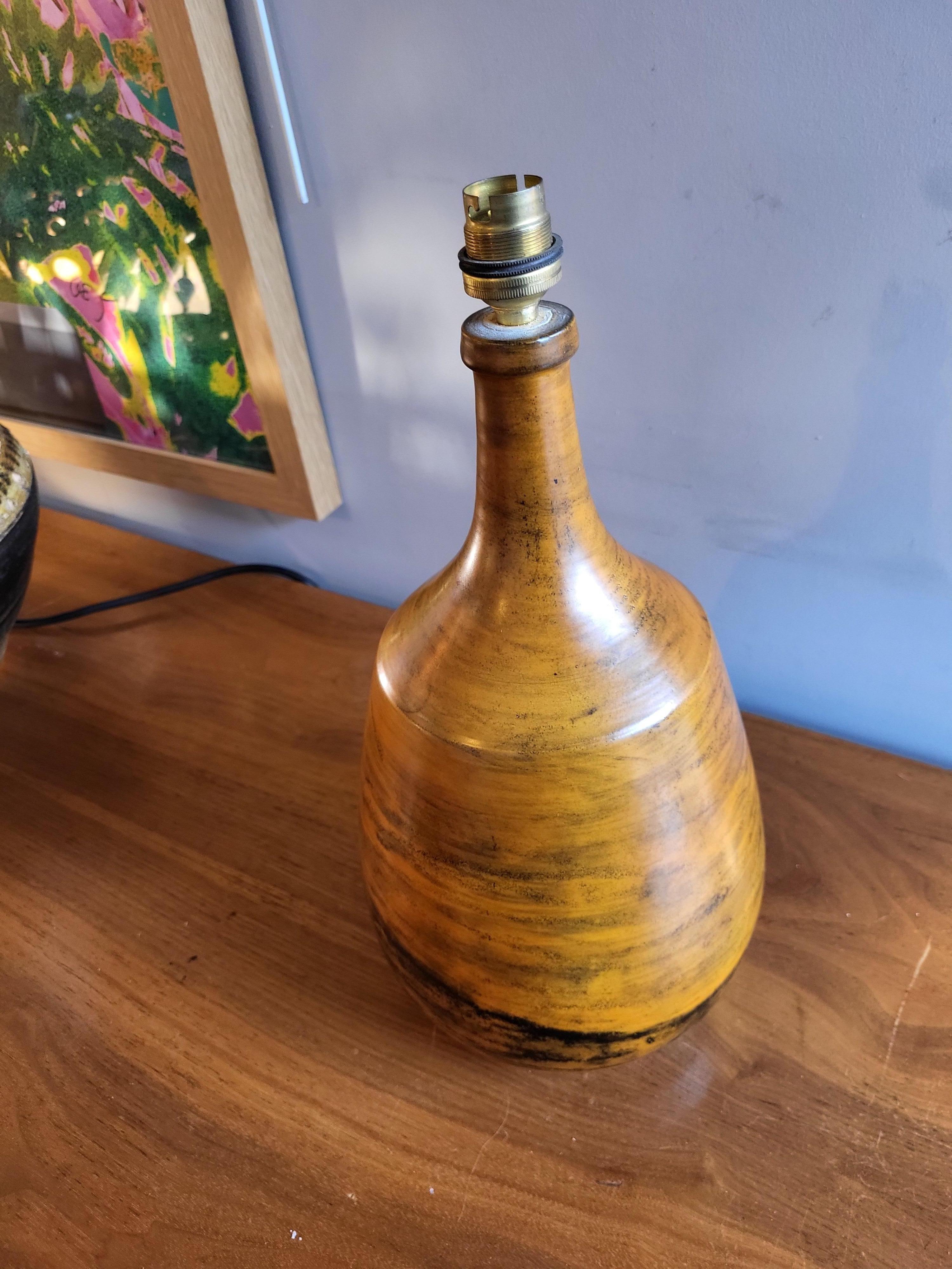 ceramic table lamp by Jacques Blin, France, 1960's In Good Condition For Sale In Paris, FR
