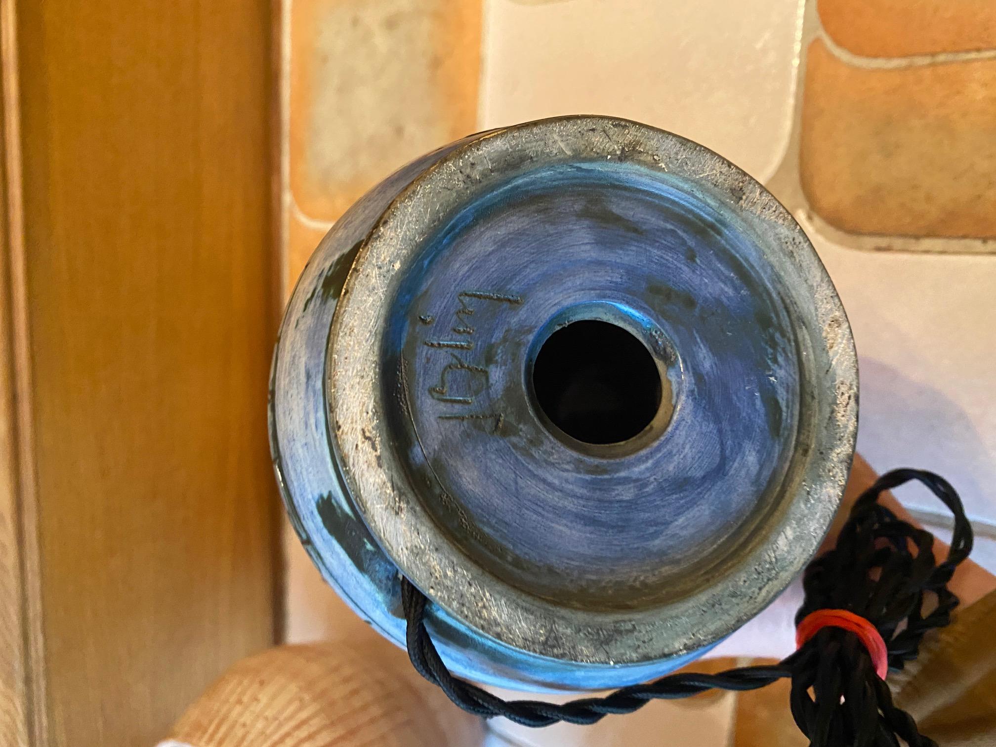 Lampada da tavolo in ceramica di Jacques Blin, Francia, anni '60 in vendita 1