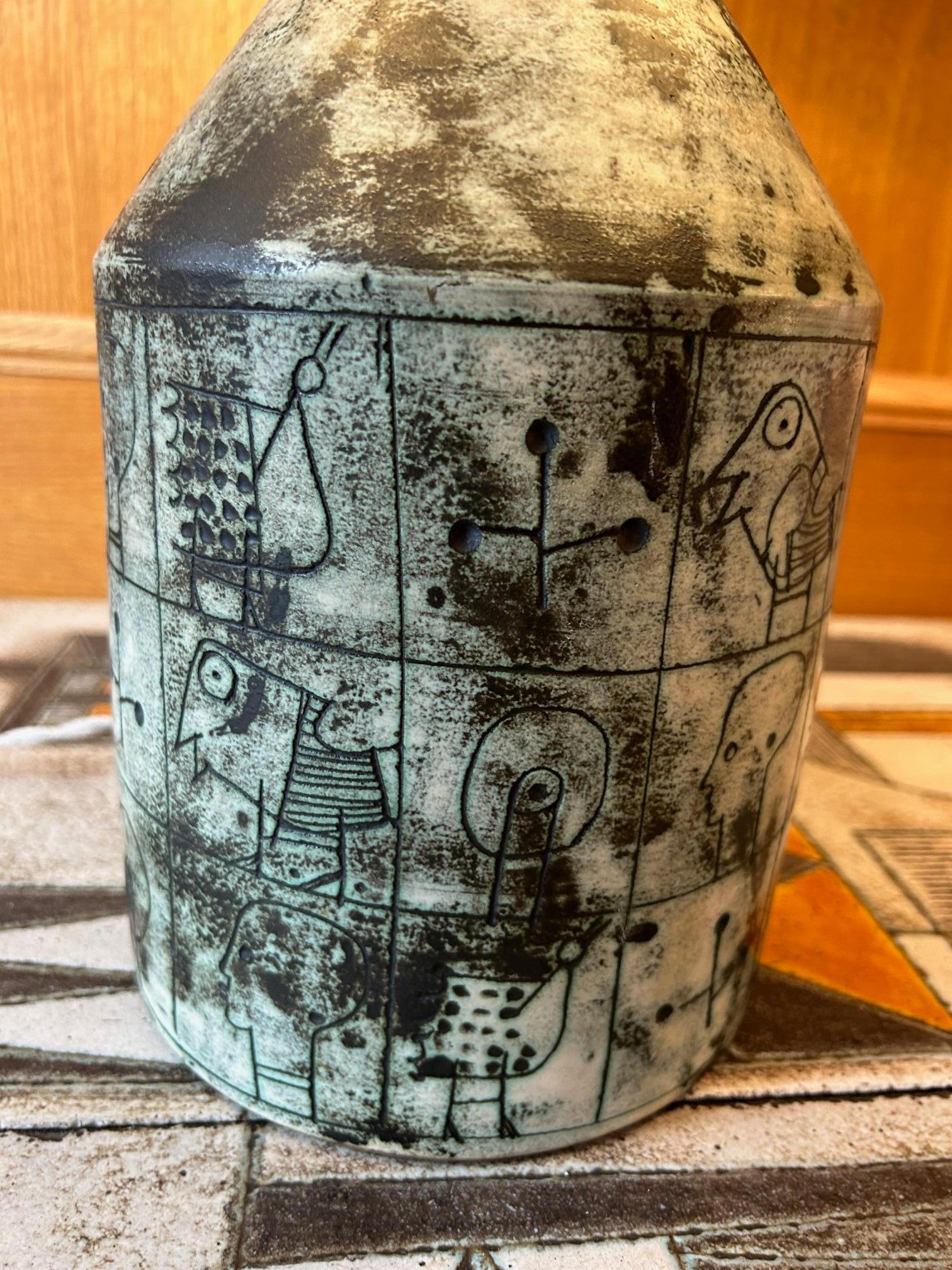 Metà XX secolo Lampada da tavolo in ceramica di Jacques Blin, Francia, anni '60 in vendita