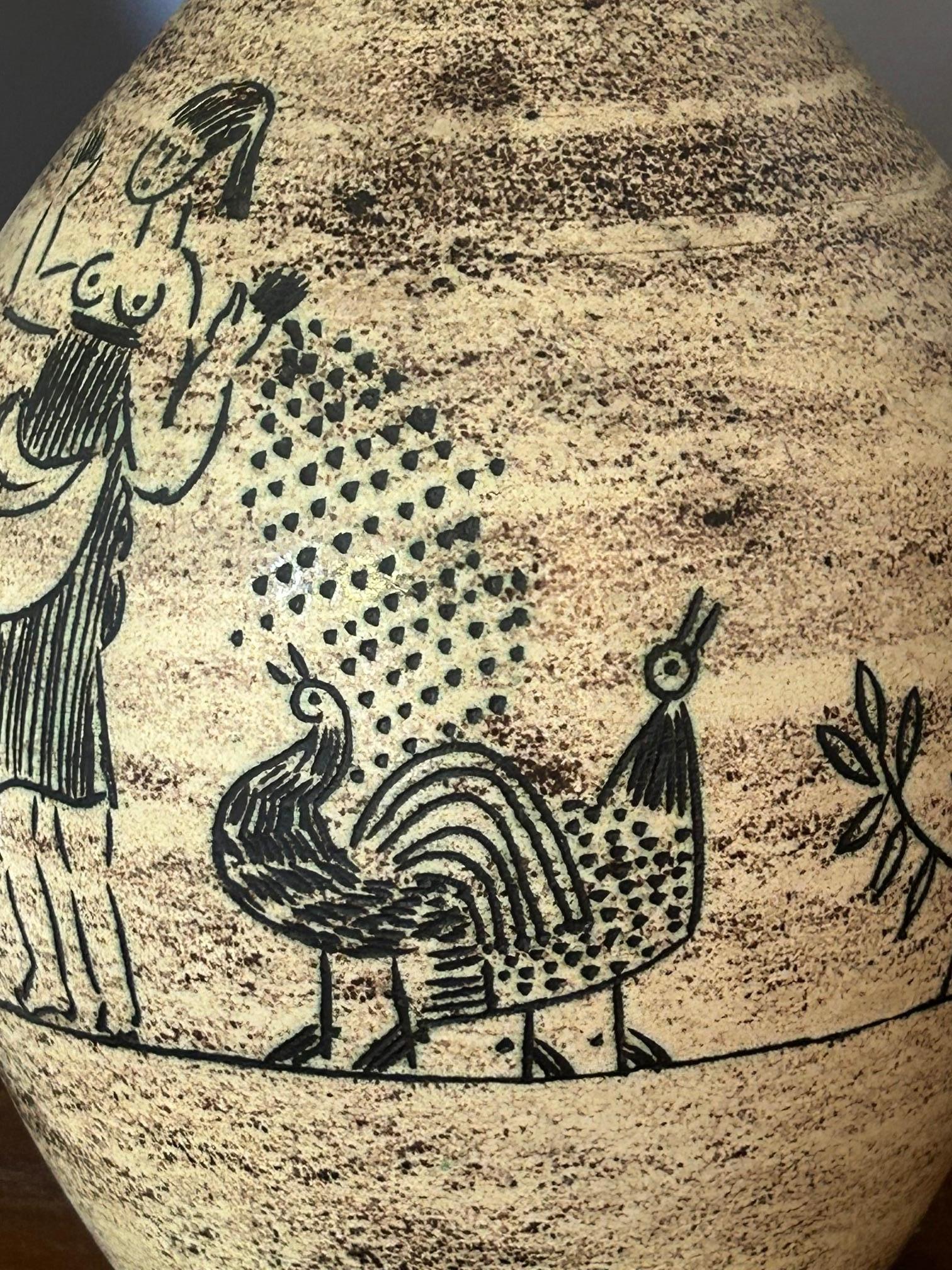 Lampe de table en céramique de Jacques Blin, France, années 1960 Bon état - En vente à Paris, FR