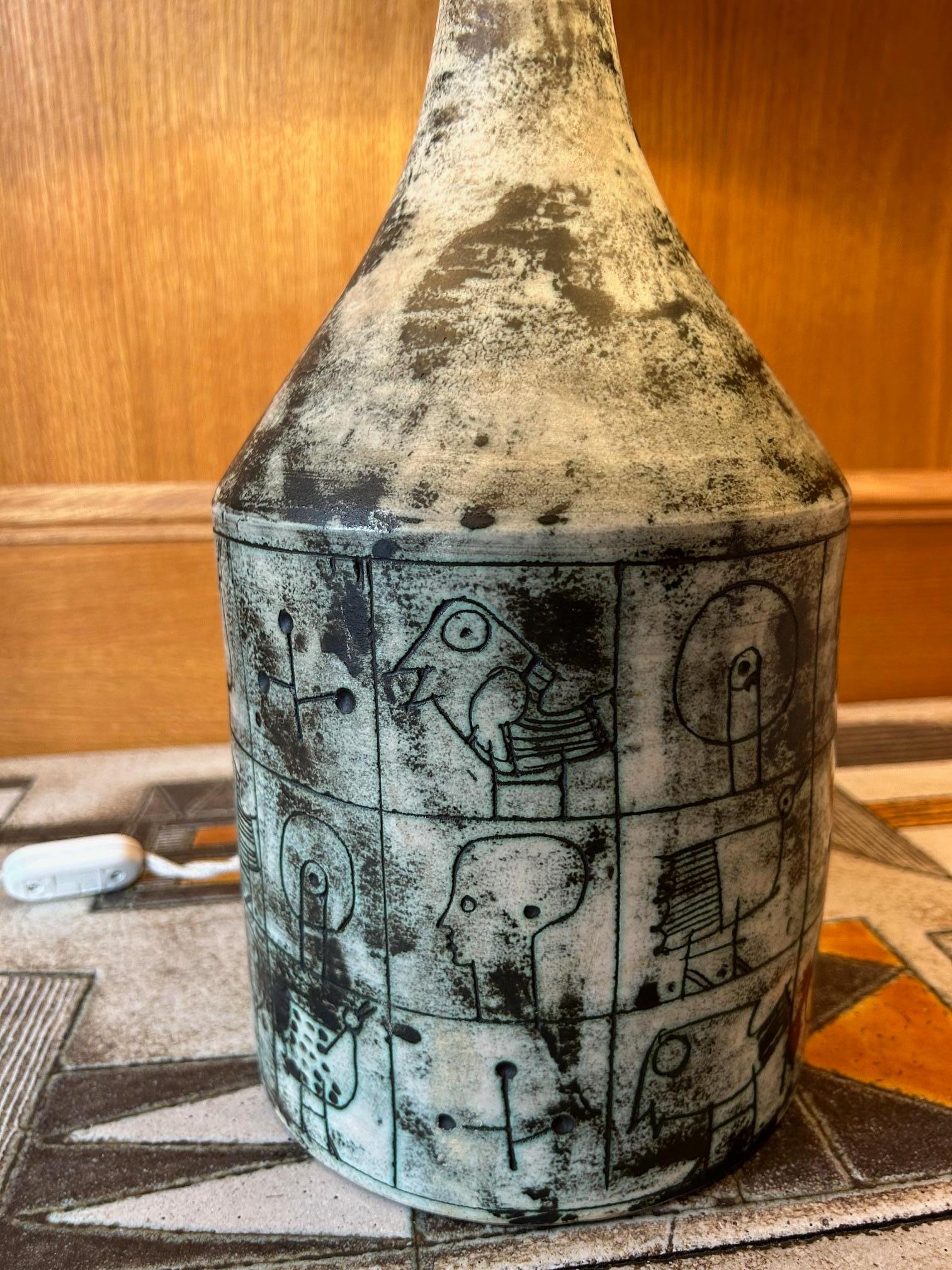 Ceramica Lampada da tavolo in ceramica di Jacques Blin, Francia, anni '60 in vendita