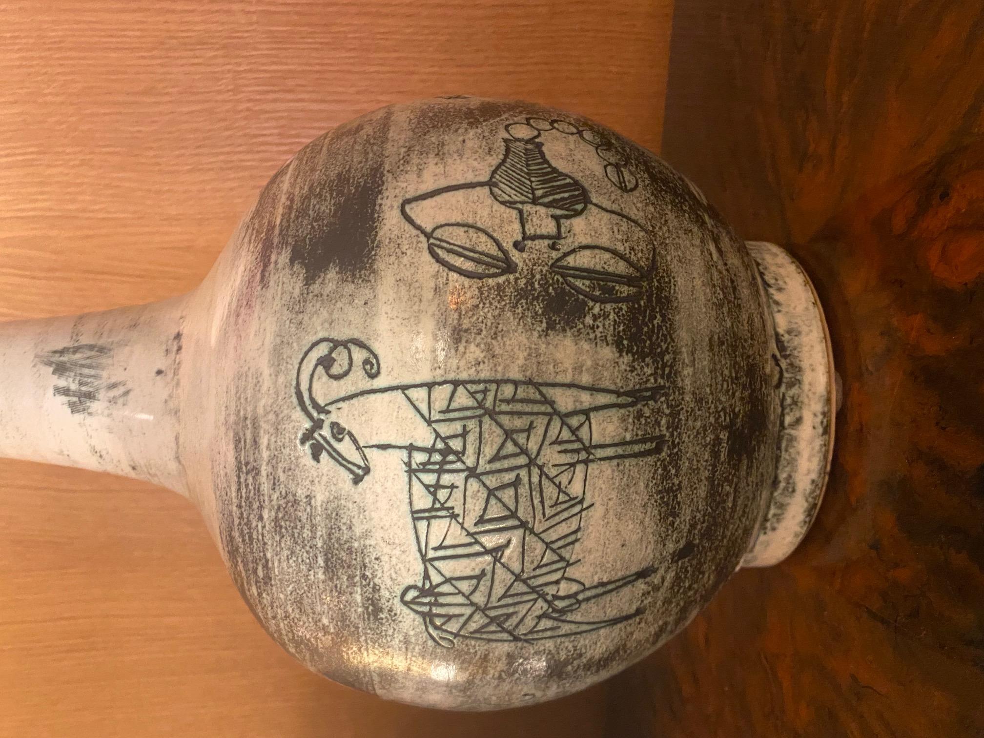 Lampada da tavolo in ceramica di Jacques Blin, Francia, anni '60 in vendita 3