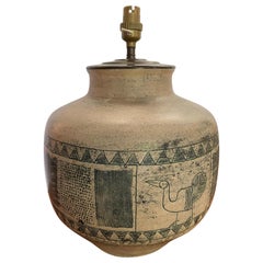Lampada da tavolo in ceramica di Jacques Blin, Francia, anni '1960