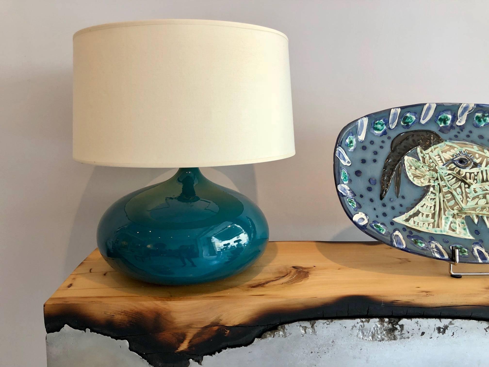 Mid-20th Century Ceramic Table Lamp by Jacques et Dani Ruelland, 1960s