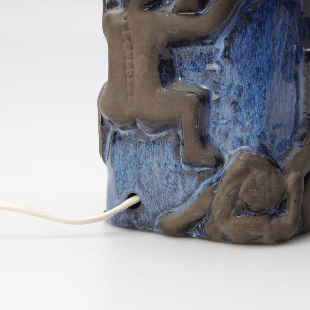 Aesthetic Movement Ceramic Table Lamp by Jie Ceramics, Sweden For Sale