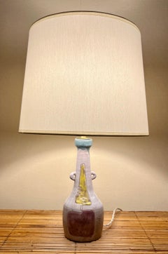 Lampada da tavolo in ceramica di Juliette Derel Vallauris 1955