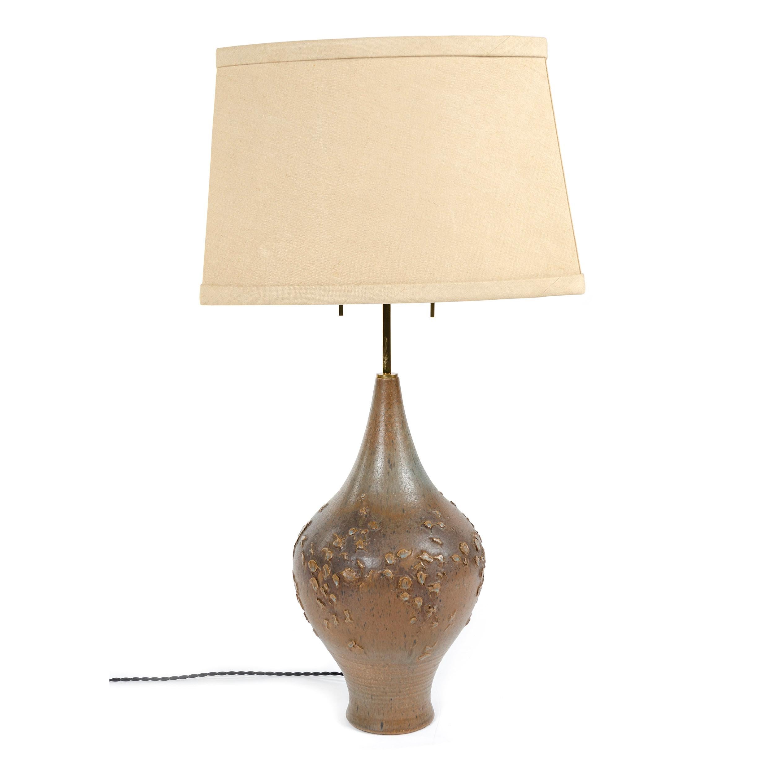 Mid-Century Modern Ceramic Table Lamp by Lee Rosen for Design Technics For Sale