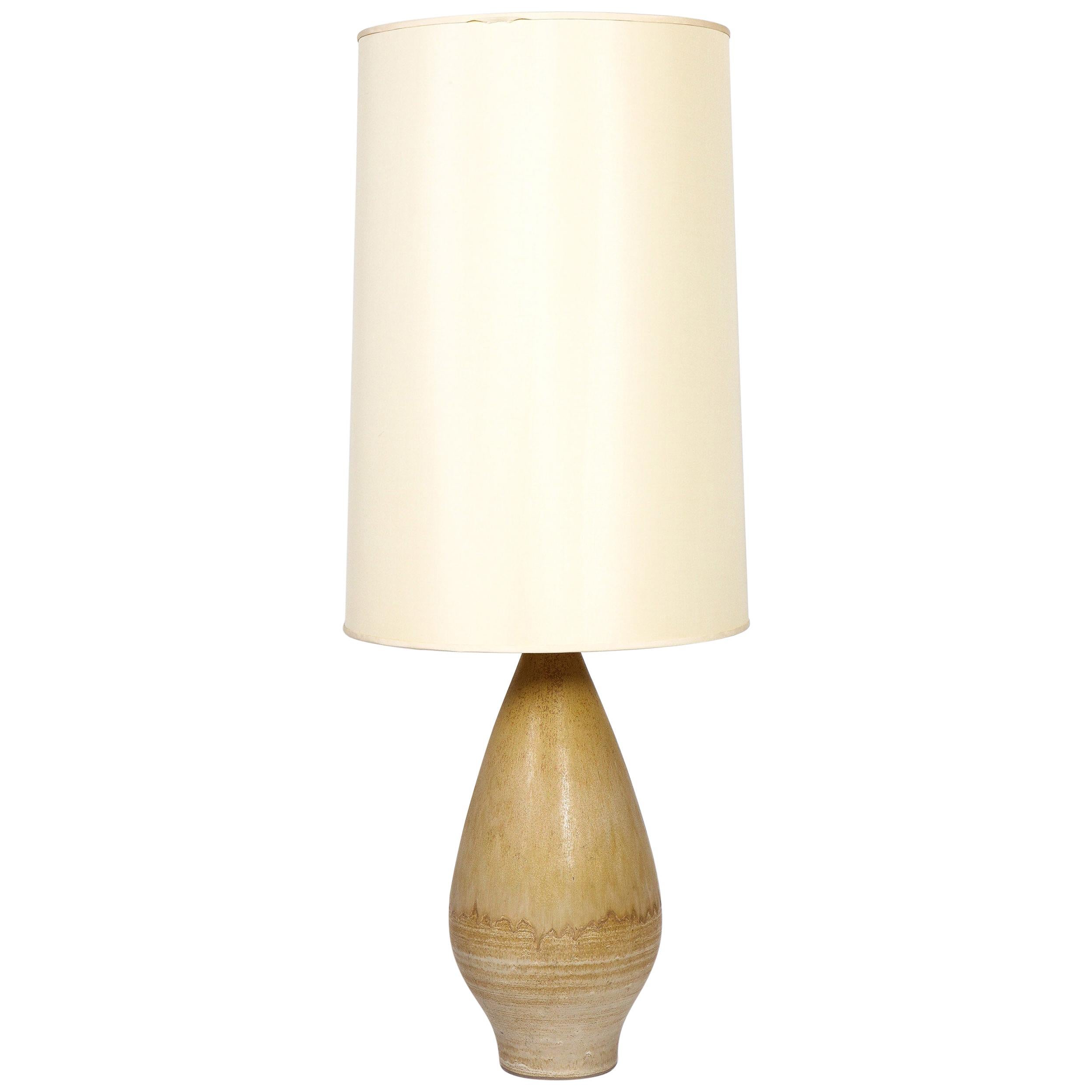 Ceramic Table Lamp by Lee Rosen For Sale
