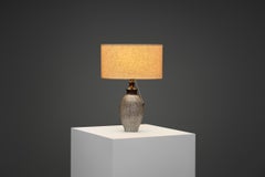 Ceramic Table Lamp by Lisbeth Munch-Petersen, Denmark ca 1940s