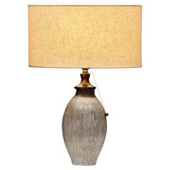 Ceramic Table Lamp by Lisbeth Munch-Petersen, Denmark ca 1940s
