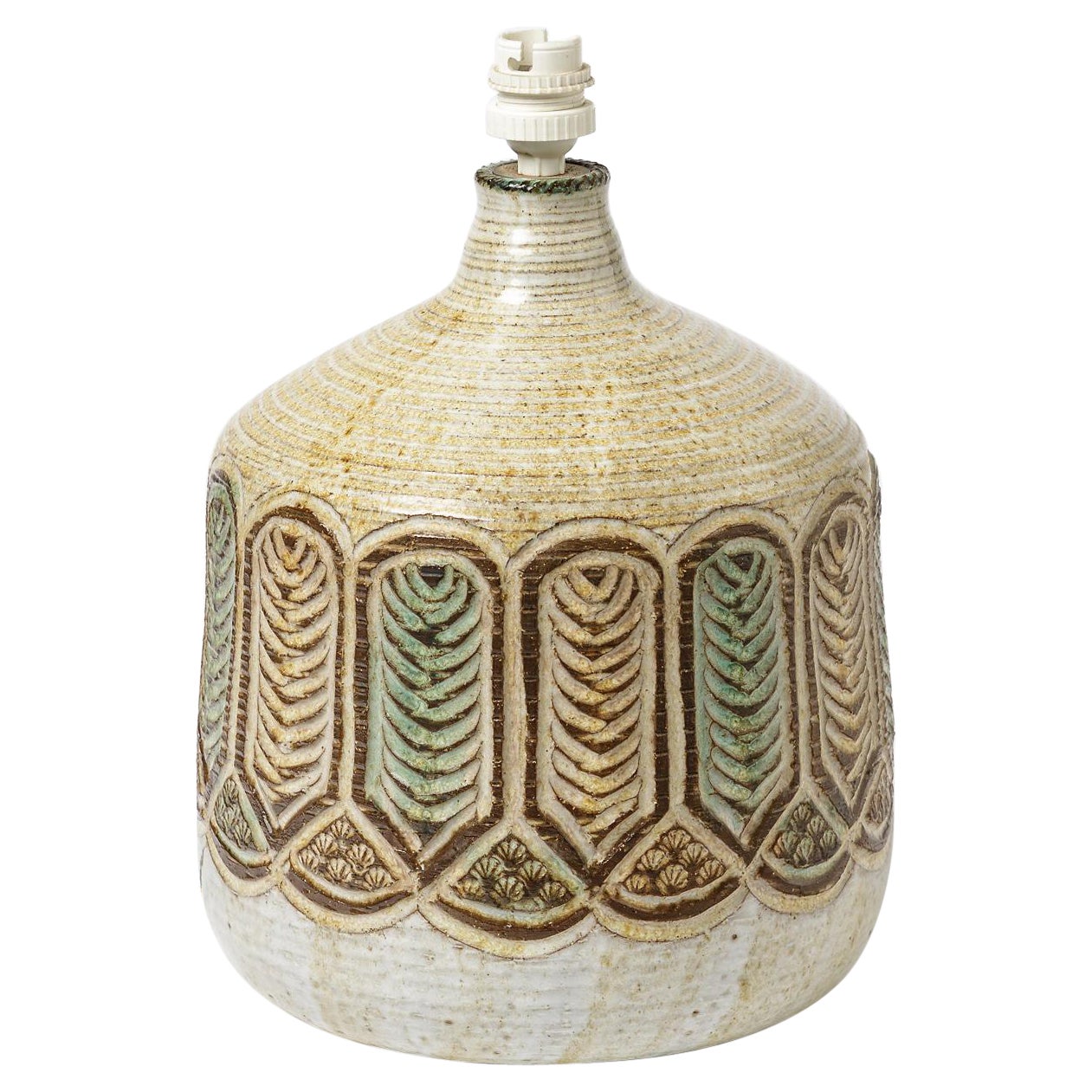 Ceramic Table Lamp by Marcel Giraud, to Vallauris, circa 1960-1970