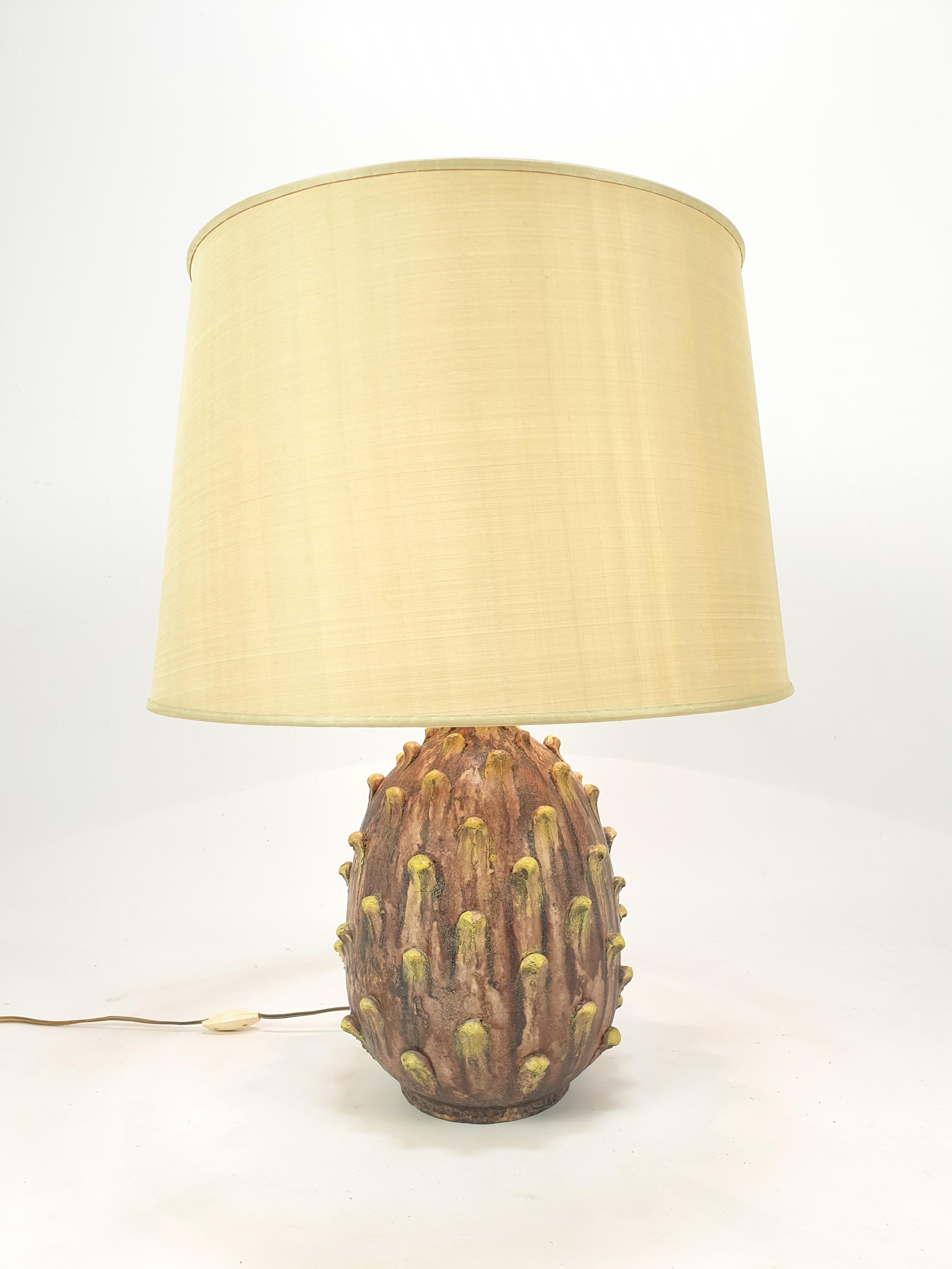 Mid-Century Modern Ceramic Table Lamp by Marcello Fantoni for Raymor, Italy, 1960's