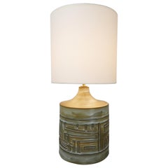 Lampe de table en céramique de Marius Bessone:: Vallauris