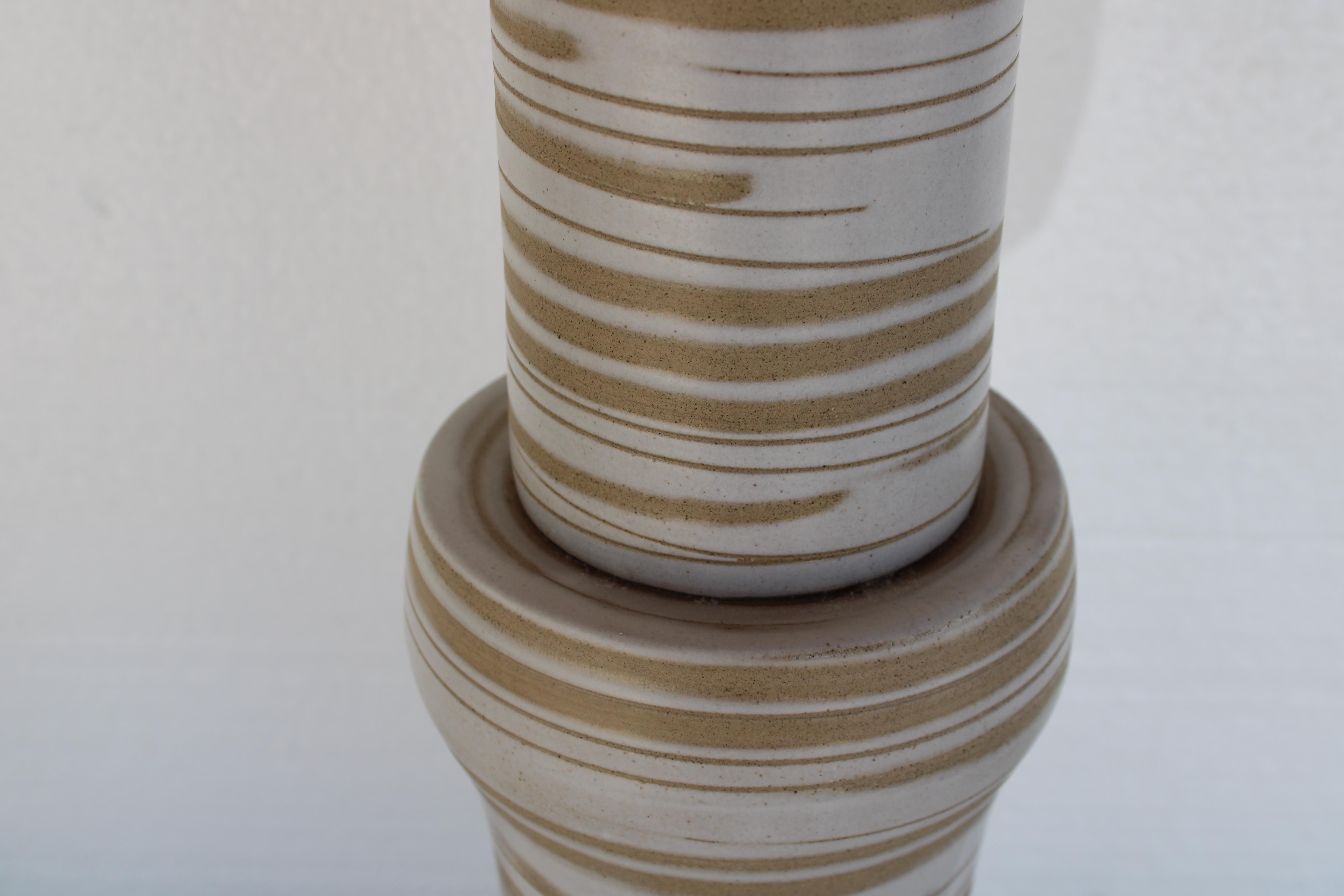 Keramik-Tischlampe von Martz im Angebot 3