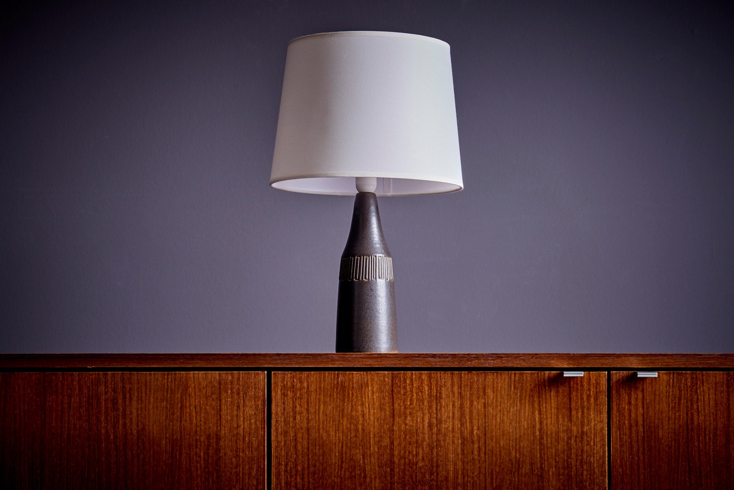 Ceramic Table Lamp by Michael Andersen, Denmark - 1960s In Good Condition For Sale In Berlin, DE