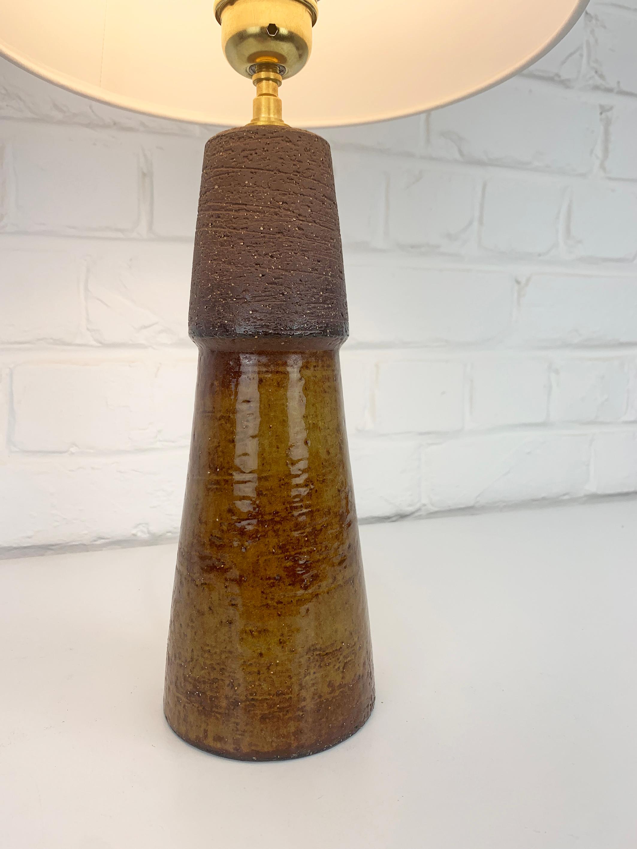 Ceramic Table Lamp by Michael Andersen & Sons, Bornholm, Denmark, 1960s 3