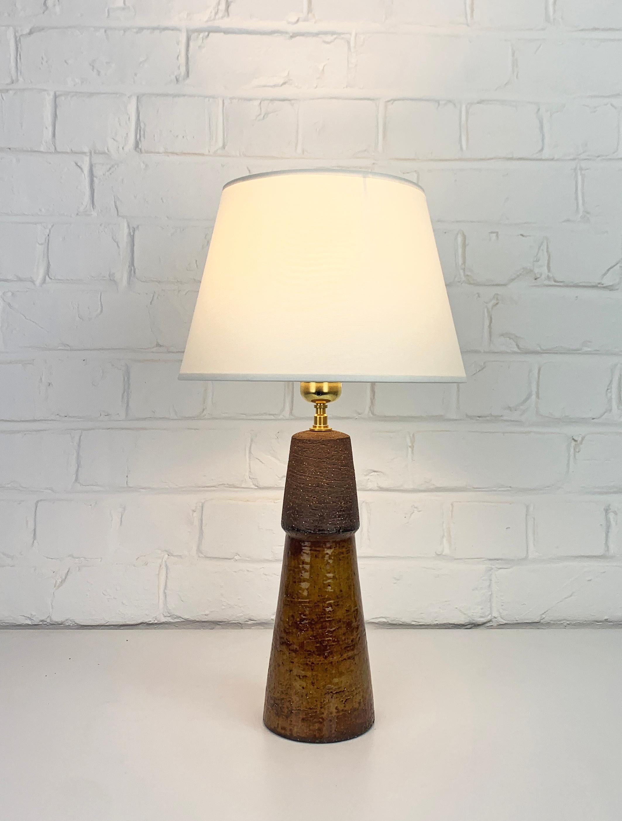 Ceramic Table Lamp by Michael Andersen & Sons, Bornholm, Denmark, 1960s In Good Condition In Vorst, BE