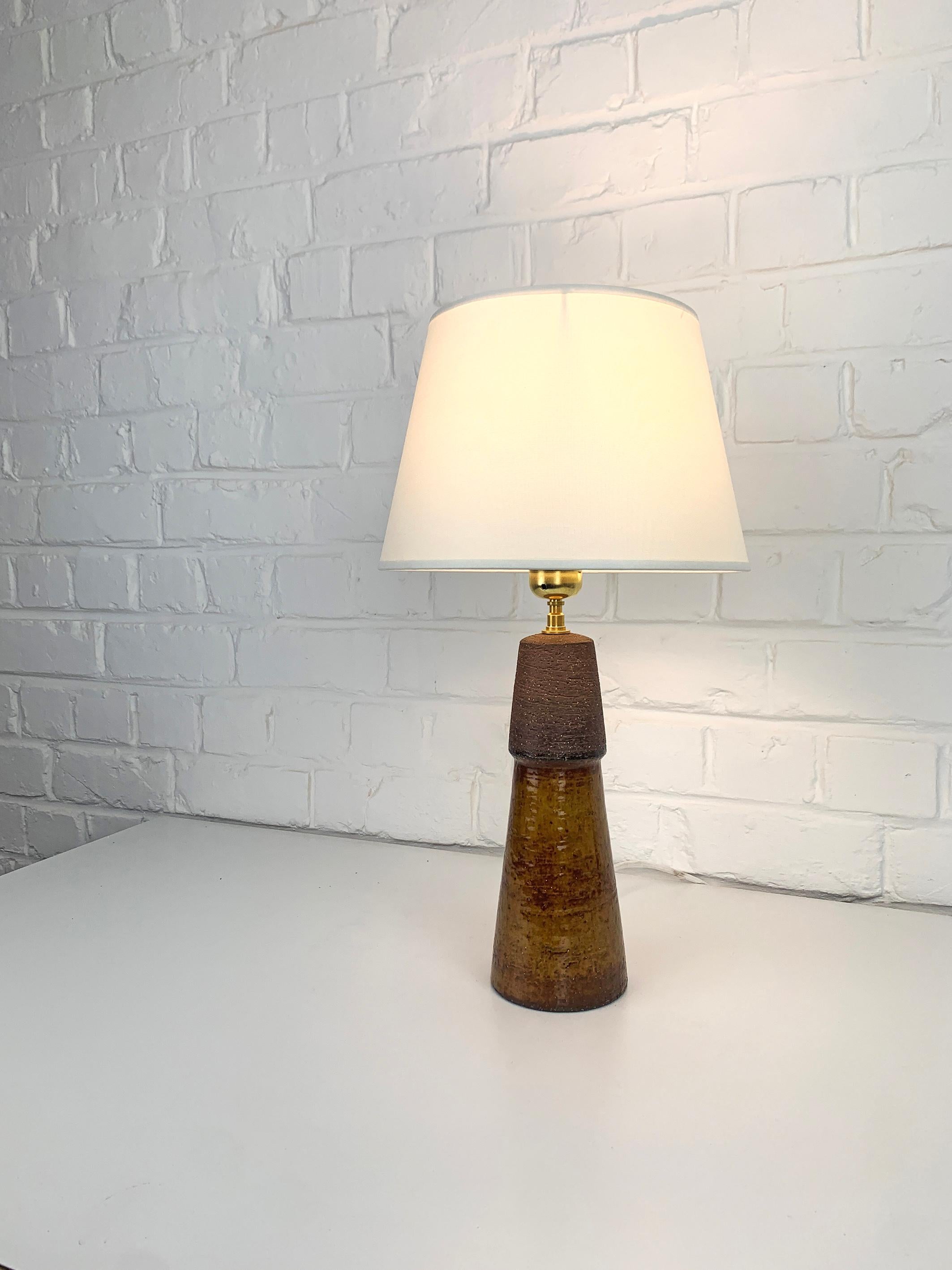 20th Century Ceramic Table Lamp by Michael Andersen & Sons, Bornholm, Denmark, 1960s