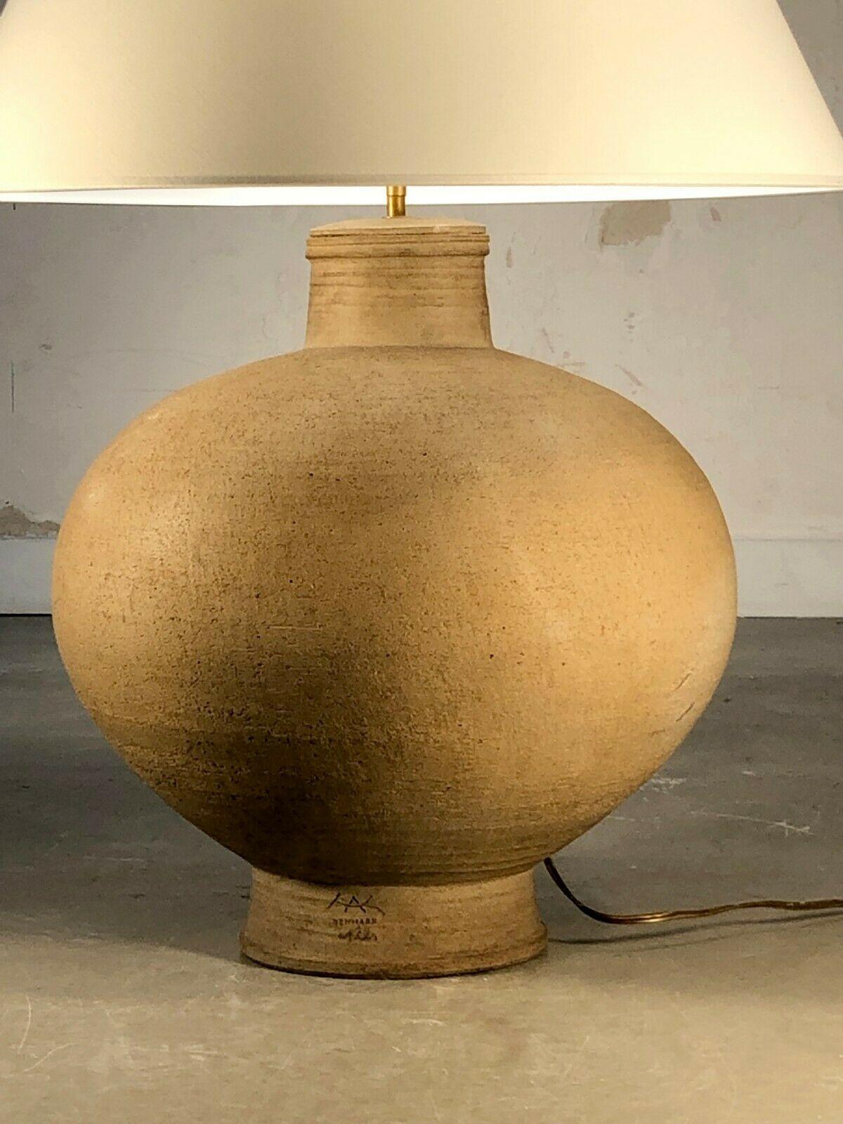 A Giant DANISH SCANDINAVIAN Ceramic TABLE LAMP by NILS KAHLER, Denmark, 1960 In Good Condition For Sale In PARIS, FR