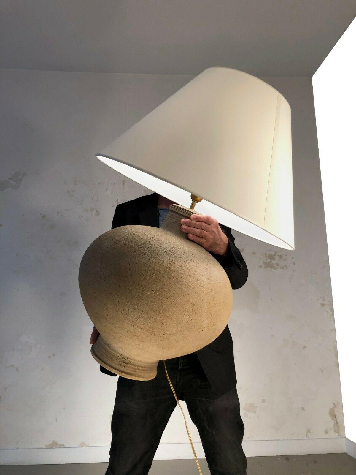 Milieu du XXe siècle LAMPE DE TABLE SCANDINAVIENNE DANOISE géante en céramique par NILS KAHLER, Danemark, 1960 en vente