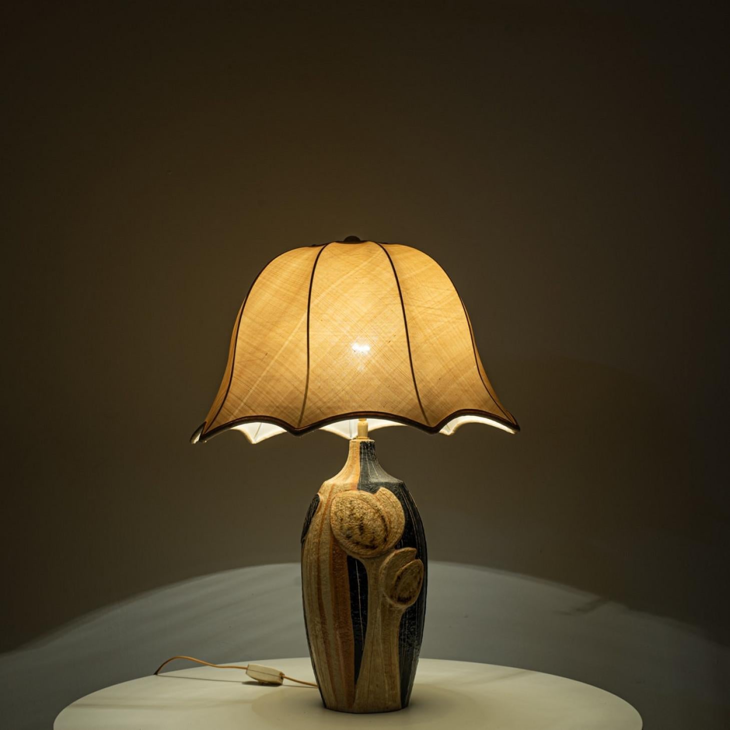 Lámpara de sobremesa de cerámica de Noomi Backhausen para Soholm, 1960 mediados del siglo XX en venta