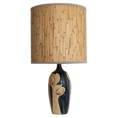 Ceramic Table Lamp by Noomi Backhausen for Soholm With Custom Shade, 1960