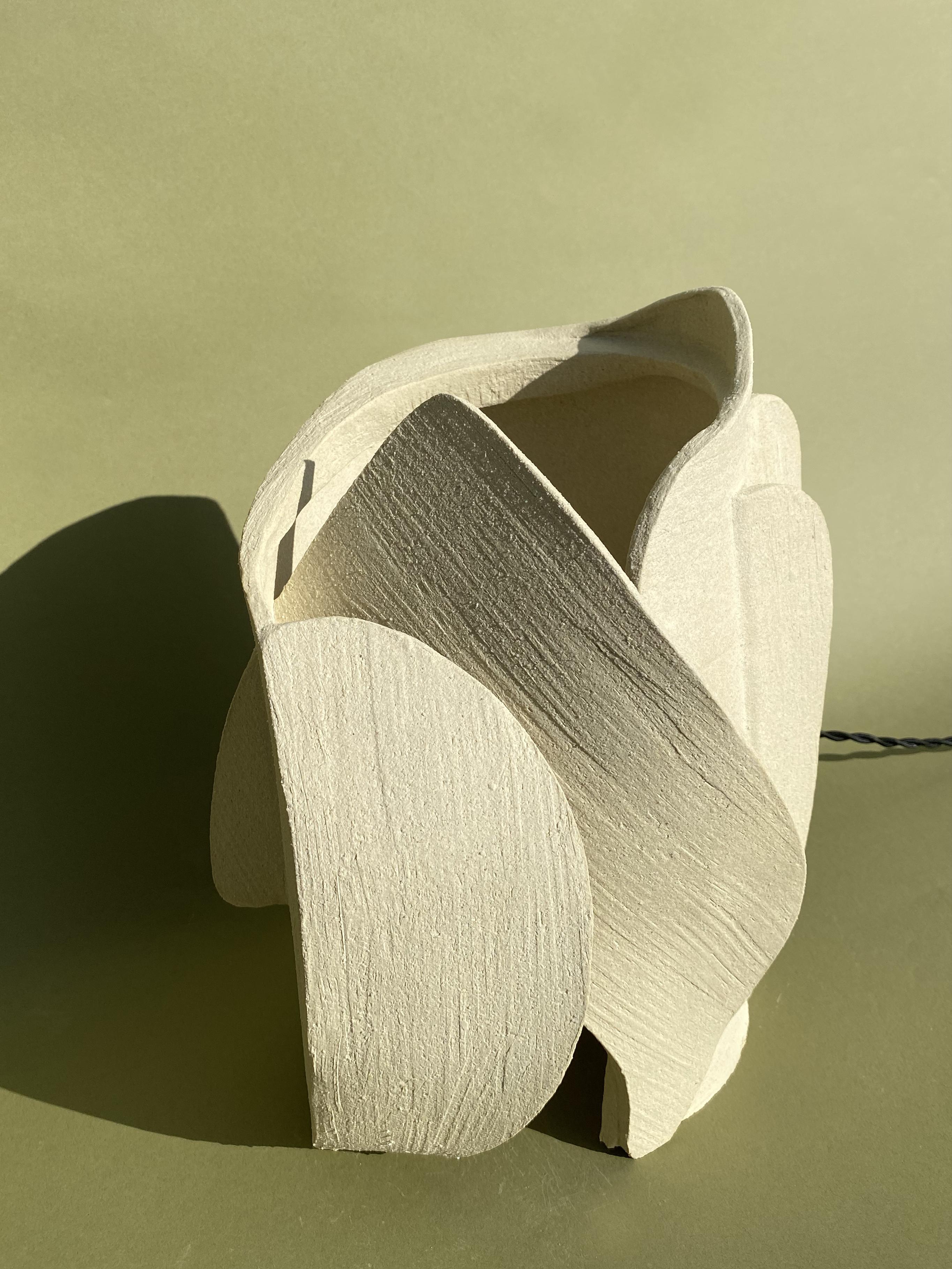 Clay Ceramic Table Lamp by Olivia Cognet For Sale