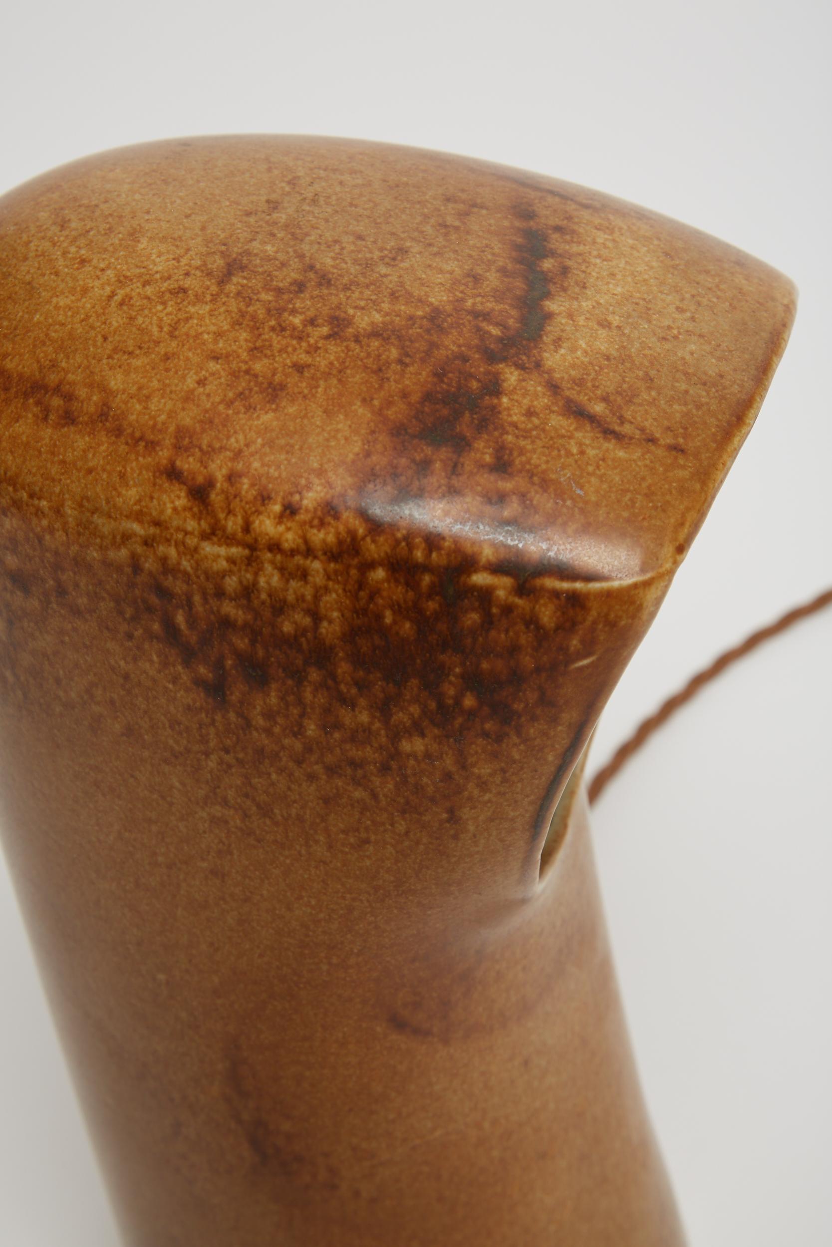 Lampe de table en céramique de Pierre Lbe 3