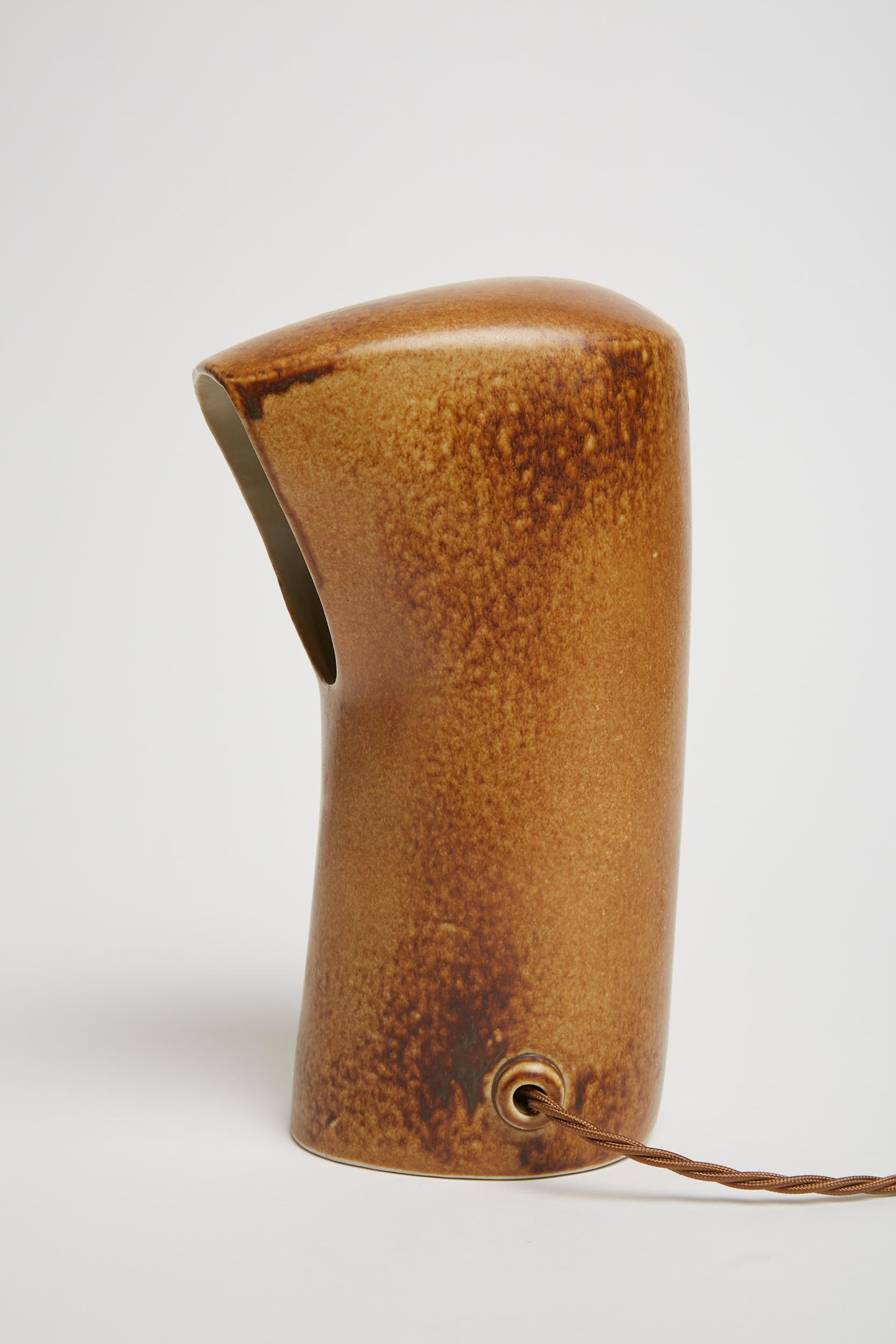 Lampe de table en céramique de Pierre Lbe 4