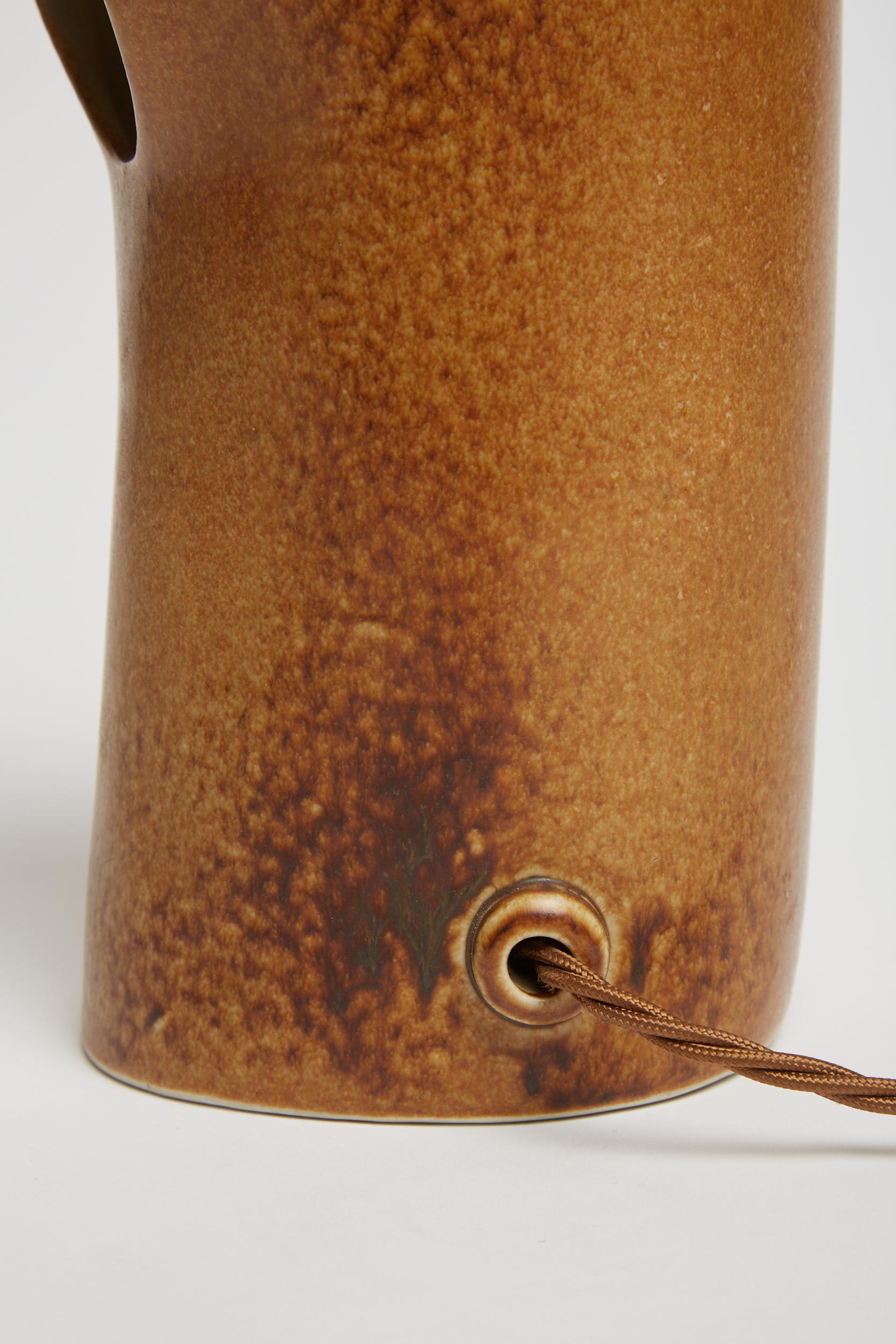 Lampe de table en céramique de Pierre Lbe 5