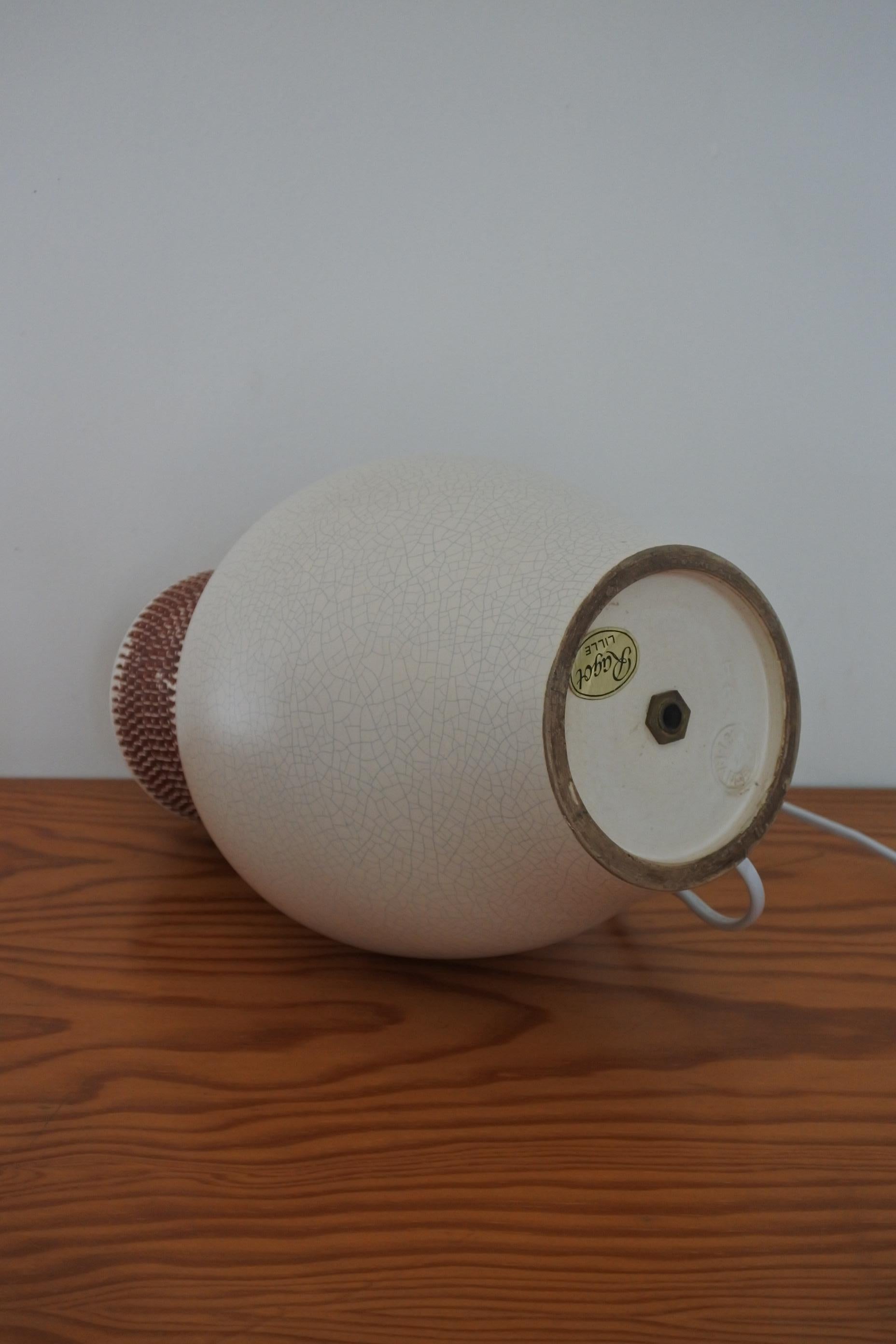 Ceramic Table Lamp by Pol Chambost, France 1940s 4