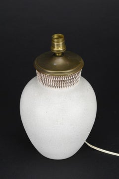 Ceramic Table Lamp by Pol Chambost, France, 1940s