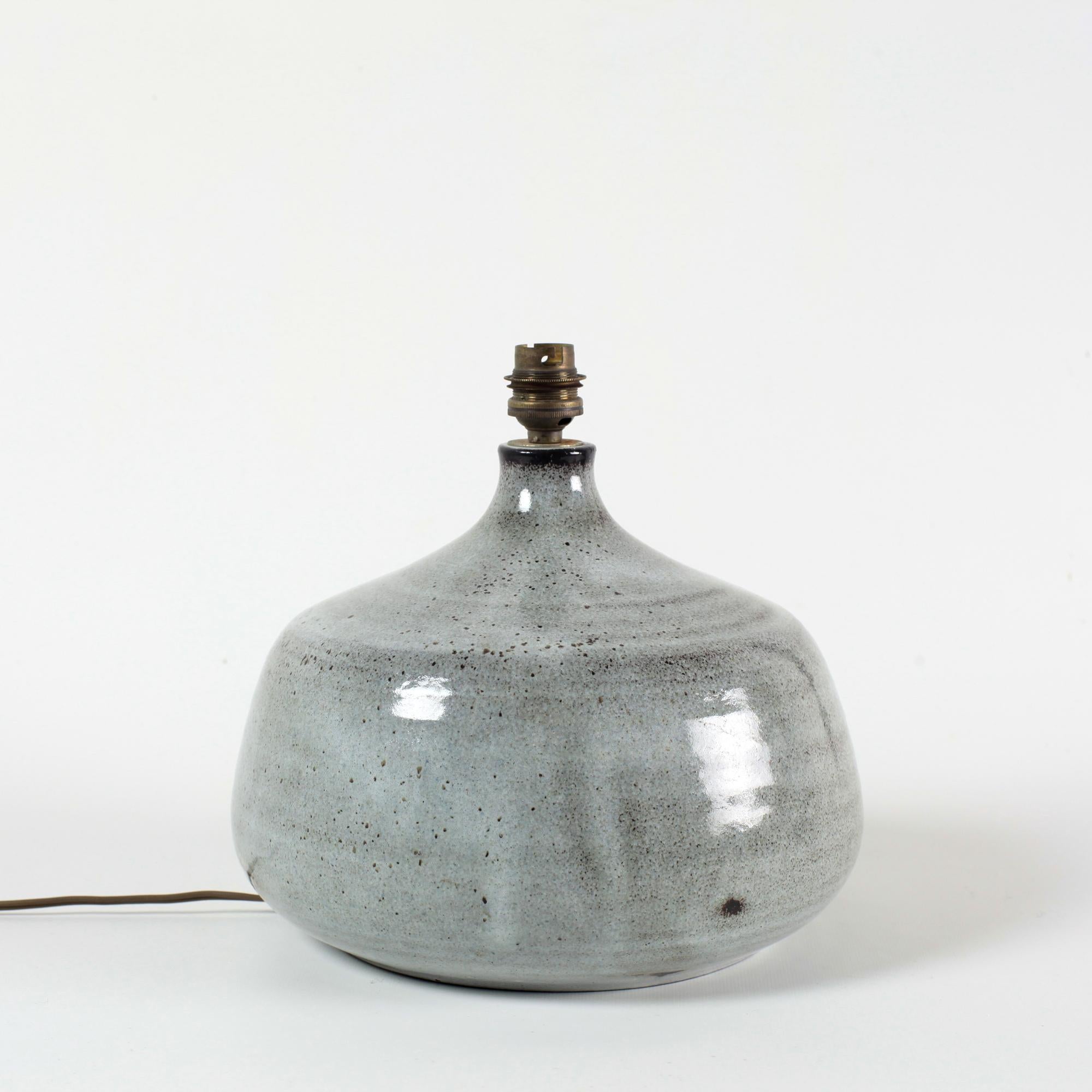 Mid-20th Century Ceramic Table Lamp by Poterie du Var, France, 1960s For Sale