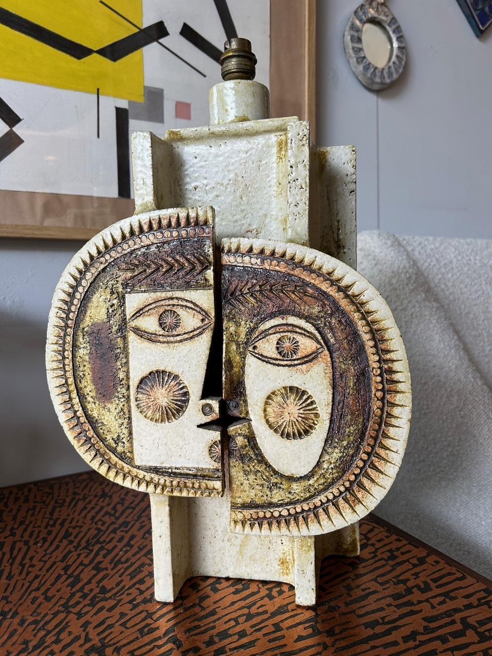 Lampe de table Roger Capron et Jean Derval, France, années 1960 Bon état - En vente à Paris, FR