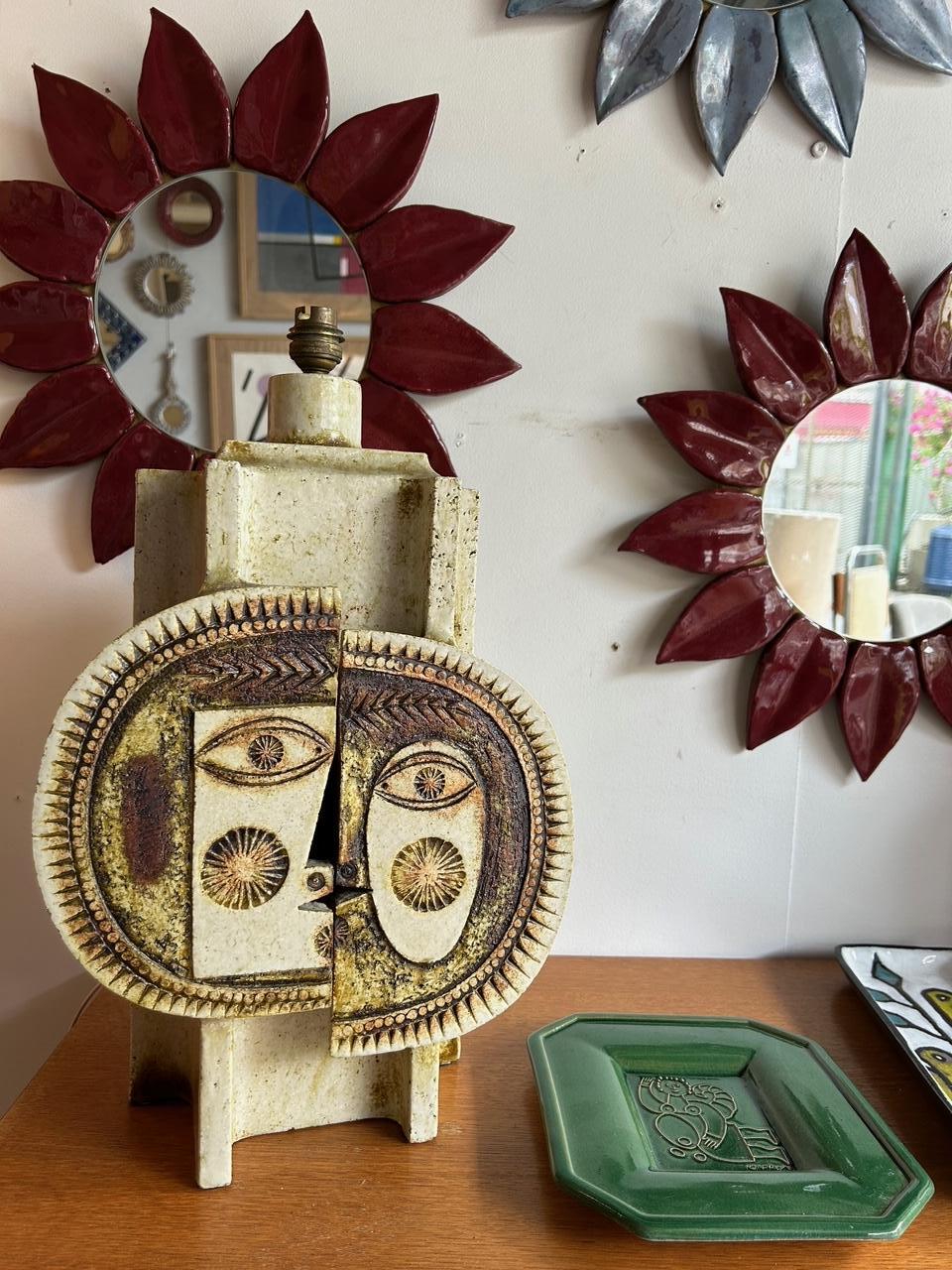 Milieu du XXe siècle Lampe de table Roger Capron et Jean Derval, France, années 1960 en vente