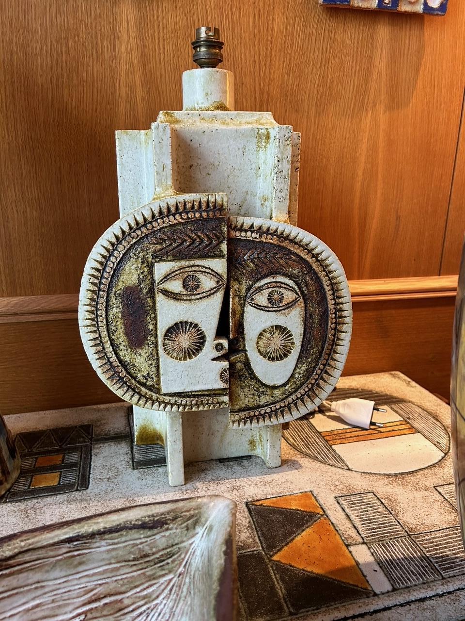 Lampe de table Roger Capron et Jean Derval, France, années 1960 en vente 2