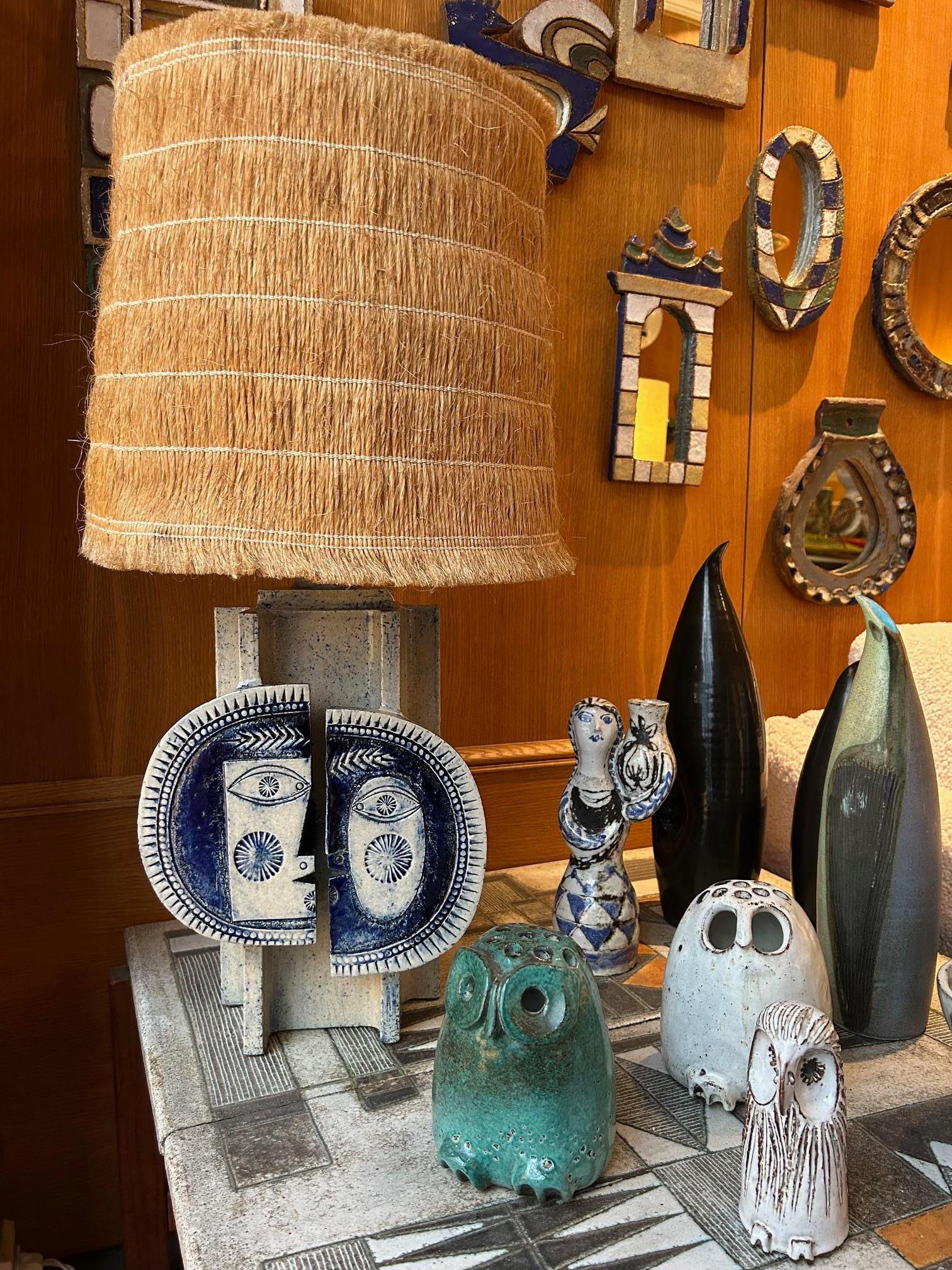 Lámpara de sobremesa de cerámica de Roger Capron y Jean Derval, Francia, años 60 en venta 2