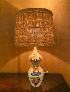 Ceramic Table Lamp by Roger Capron, Vallauris, France, 1960s