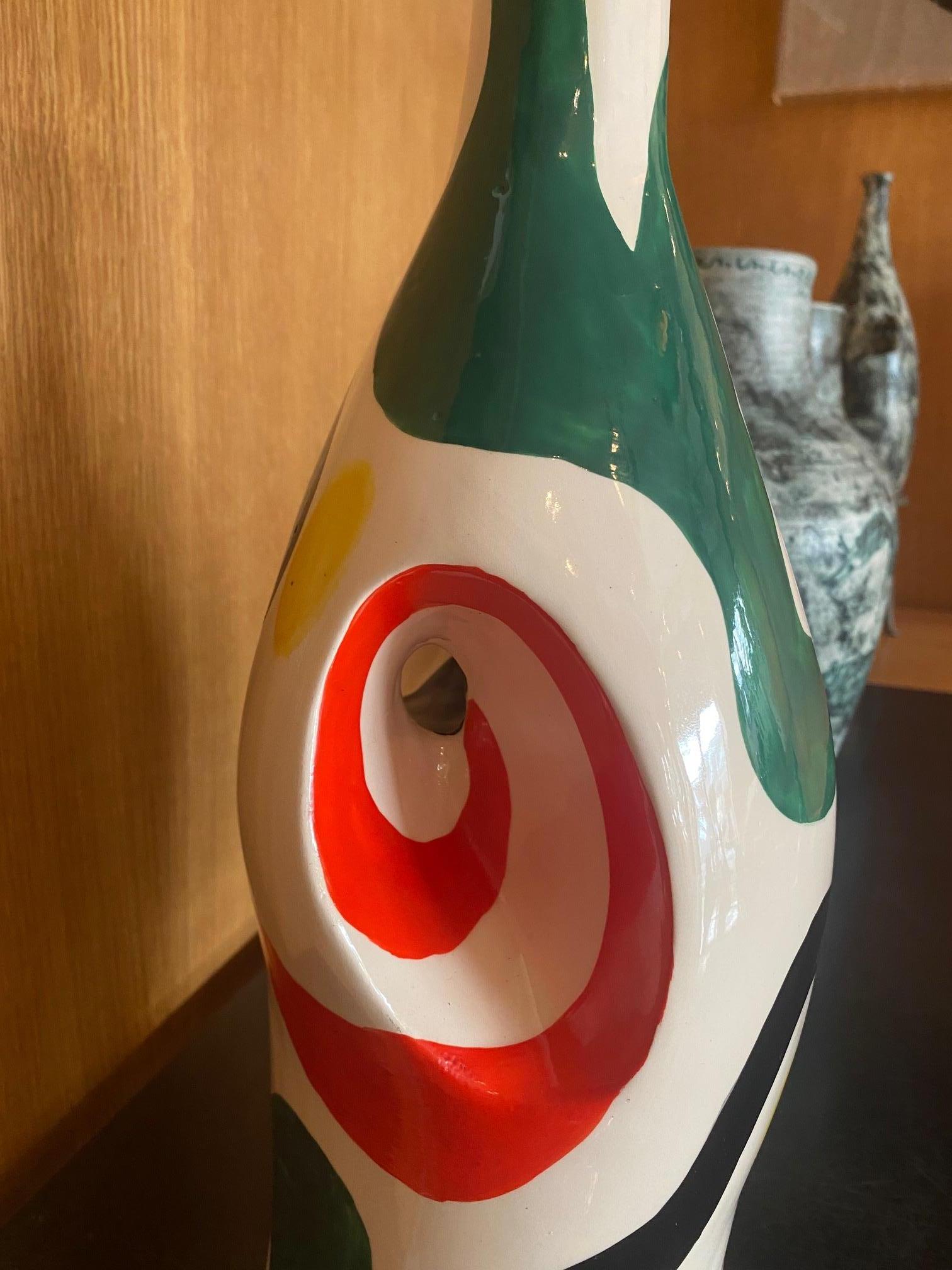 Lampe de bureau en céramique de Roland Brice, Biot, France Bon état à Paris, FR