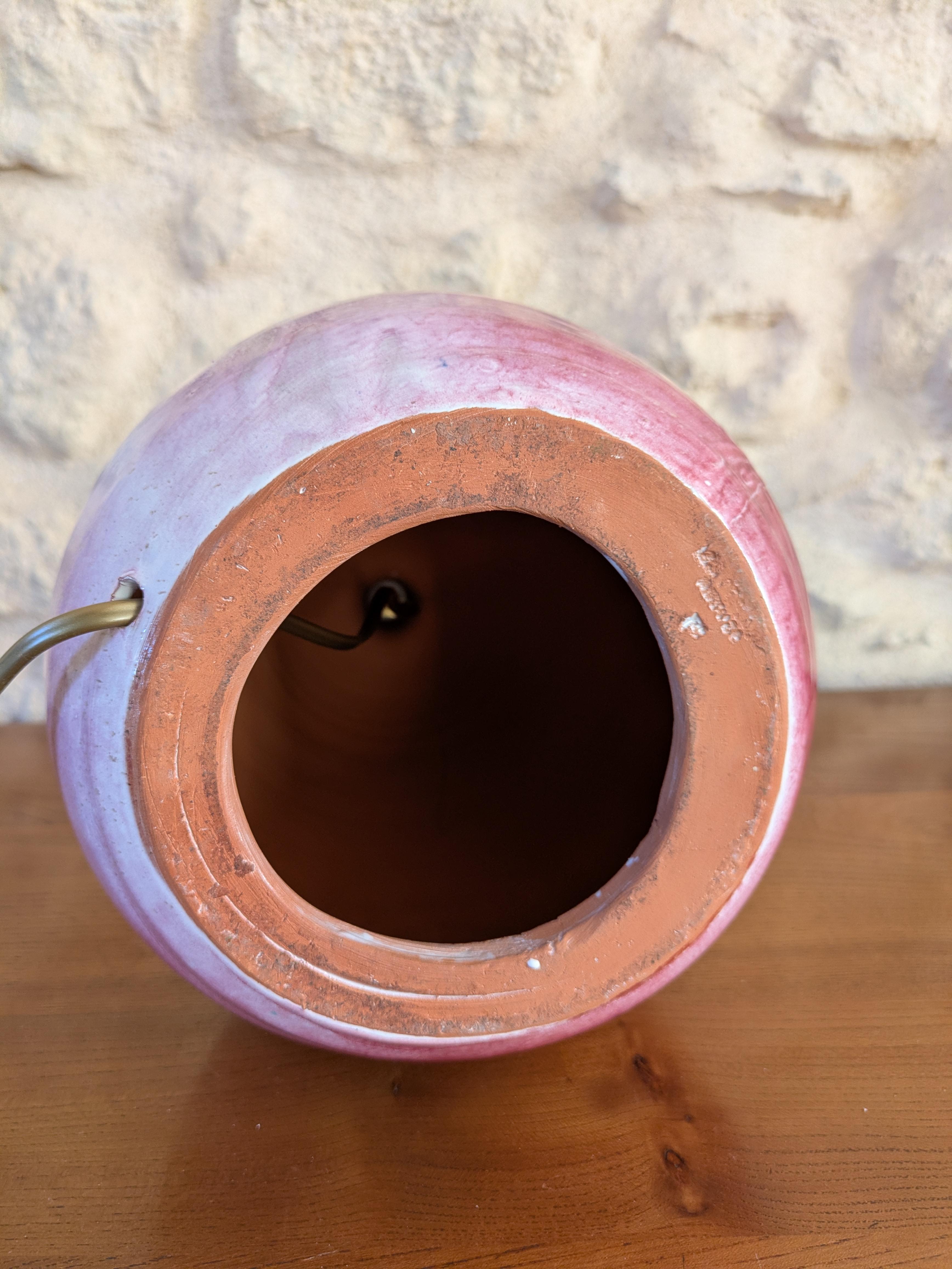 Ceramic Table Lamp by Roland Zobel — Atelier des Cyclades, France, circa 1970 For Sale 2