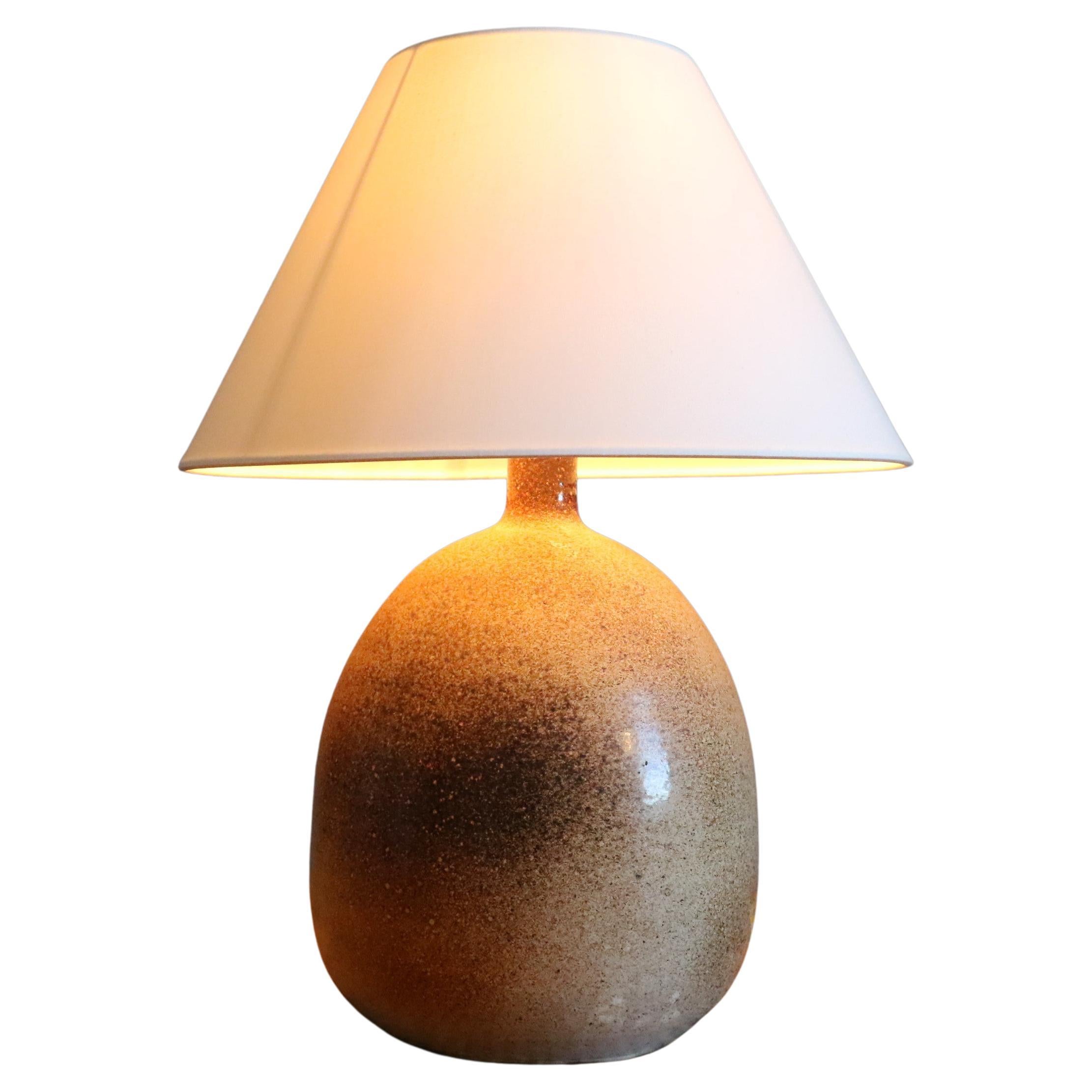 Ceramic Table Lamp by Roland Zobel — Atelier des Cyclades, France, circa 1970