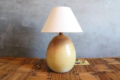 Ceramic Table Lamp by Roland Zobel — France, circa 1970, era Ruelland, Jouve