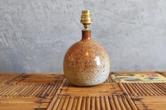 Ceramic Table Lamp by Roland Zobel — France, circa 1970, era Ruelland, Jouve