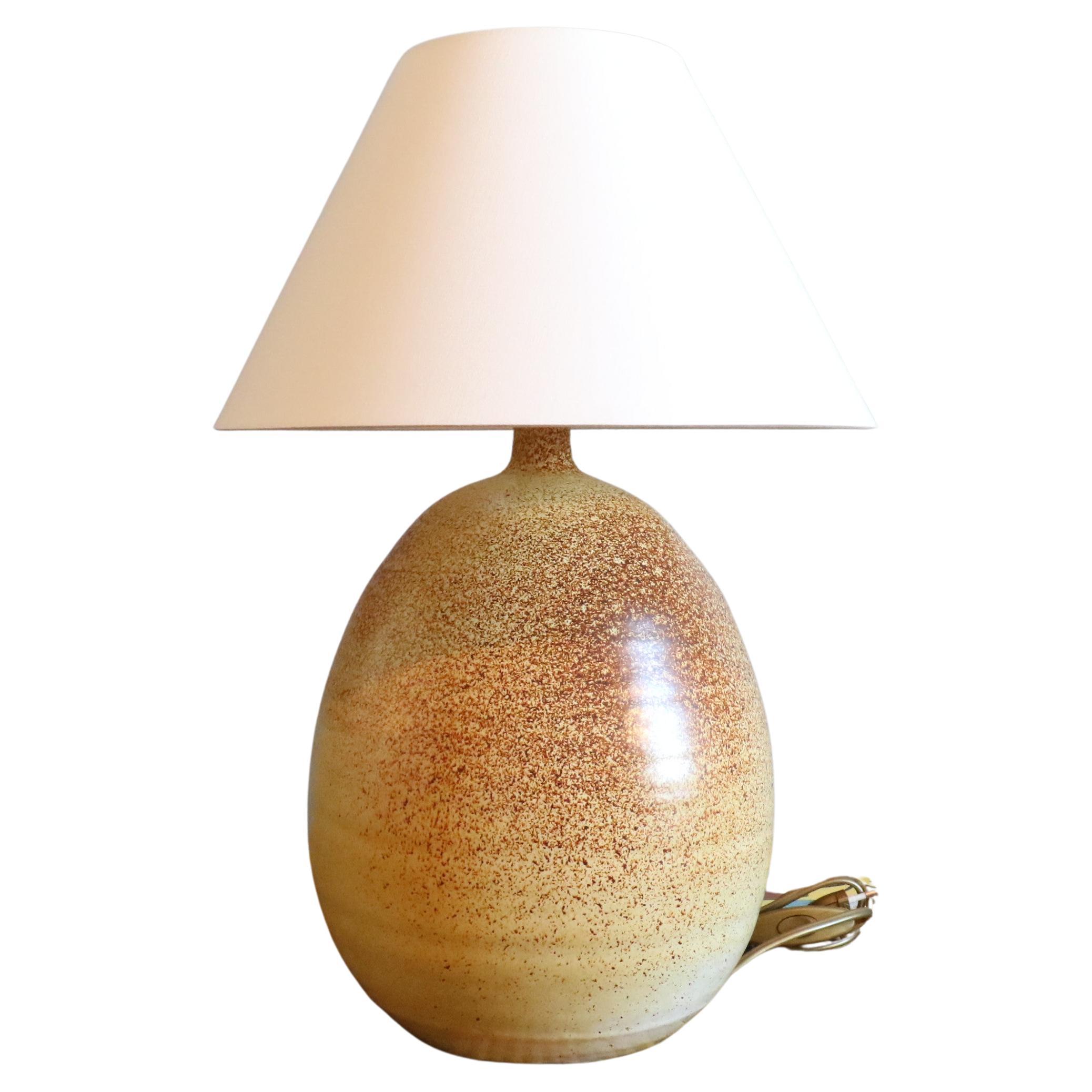Ceramic Table Lamp by Roland Zobel —  France, circa 1970, era Ruelland, Capron