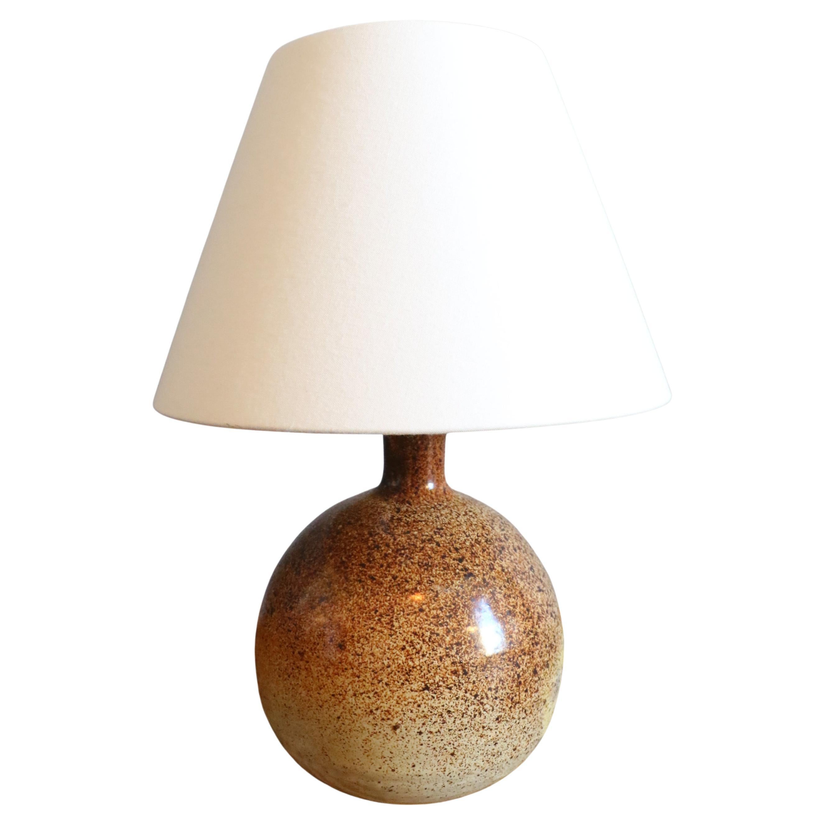 Ceramic Table Lamp by Roland Zobel —  France, circa 1970, era Ruelland, Capron
