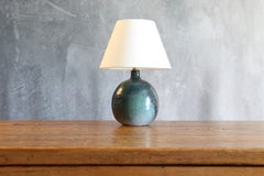 Ceramic Table Lamp by Roland Zobel — France, circa 1970, era Ruelland, Jouve